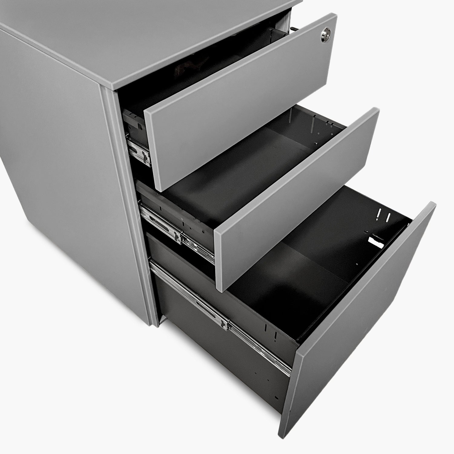 Cajonera Metálica Móvil 39x50x60 cm Gris Claro