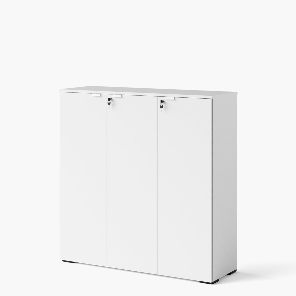 Gabinete Oficina Medio Space 3 puertas 120 Blanco