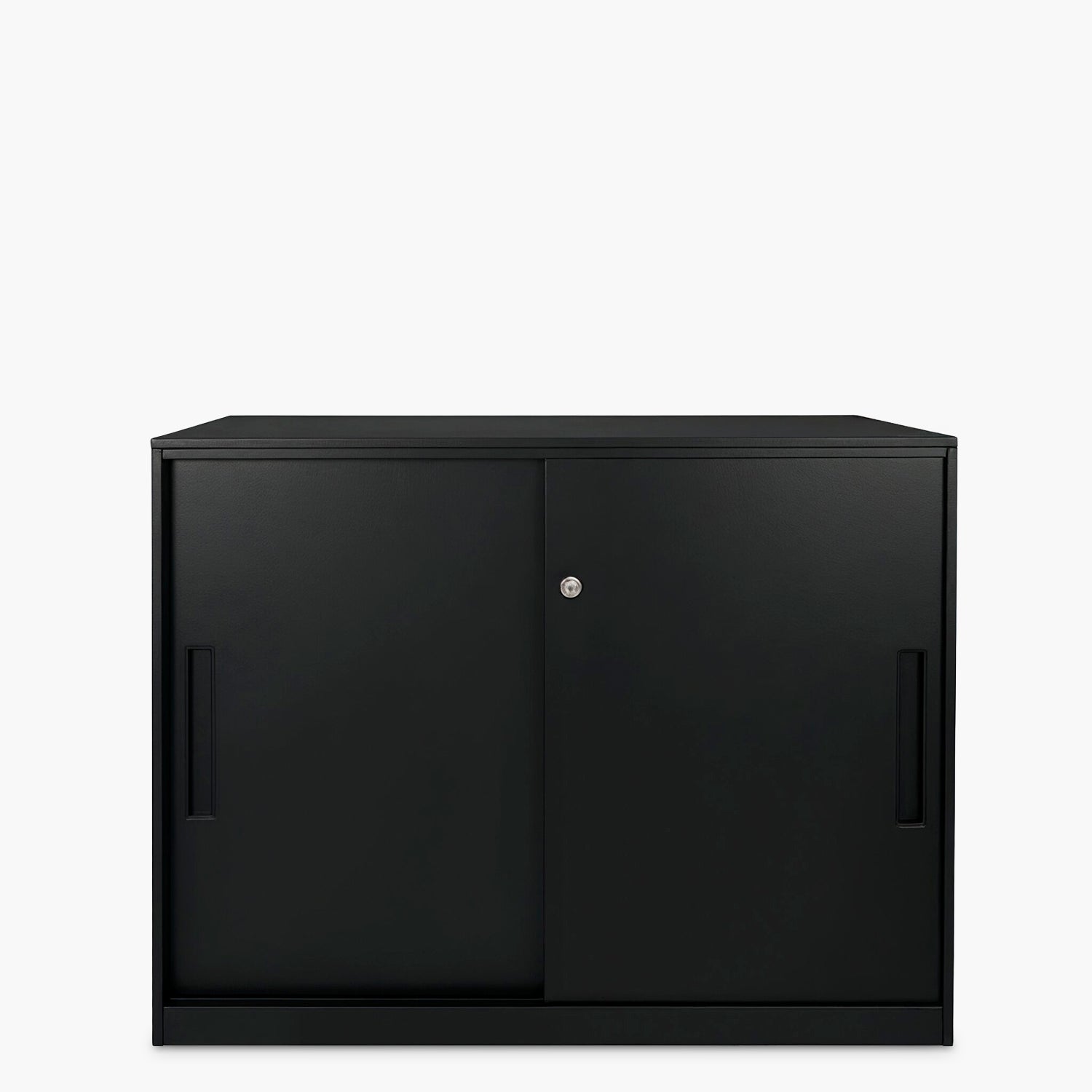 Gabinete Oficina Medio Metálico Con puertas Negro