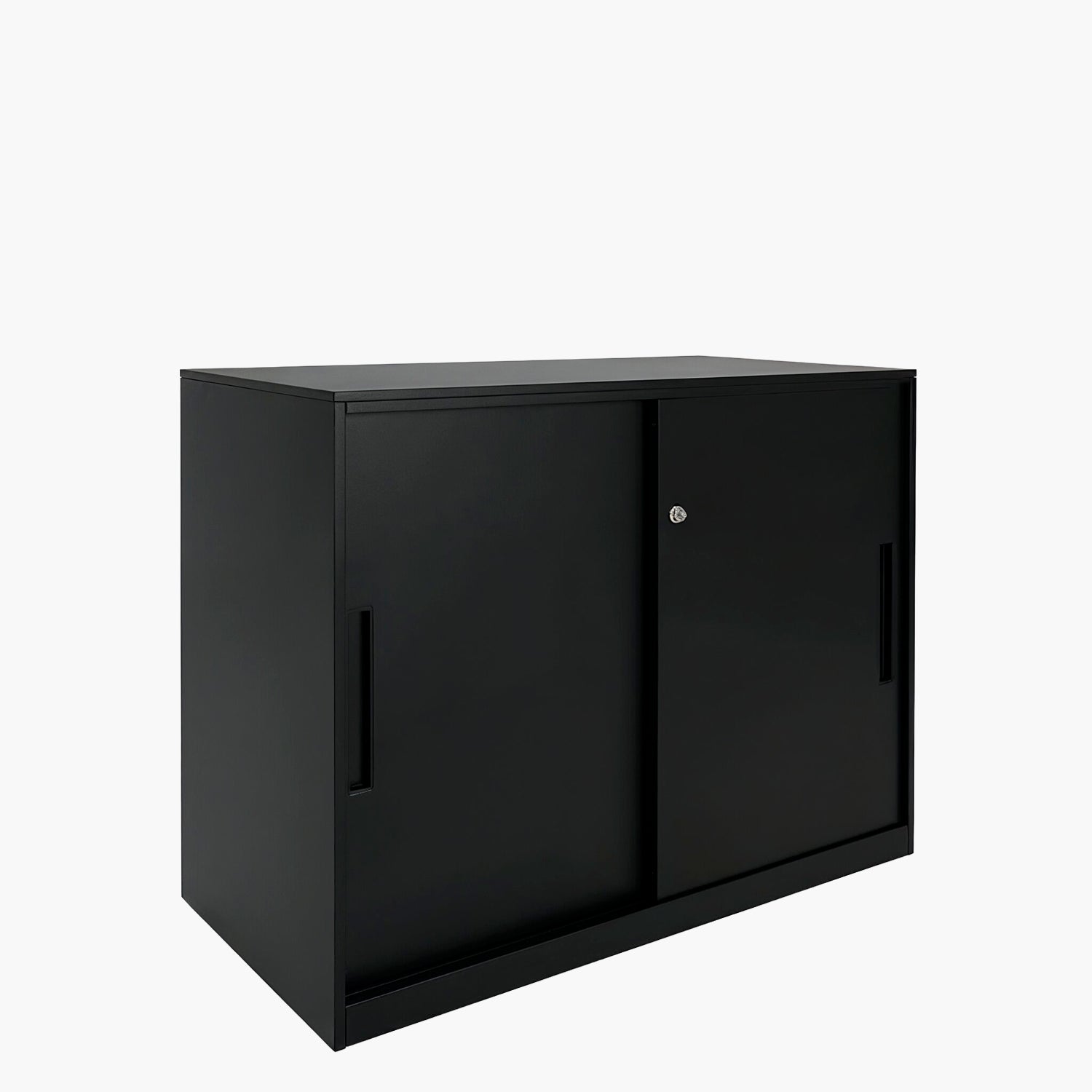 Gabinete Oficina Medio Metálico Con puertas Negro
