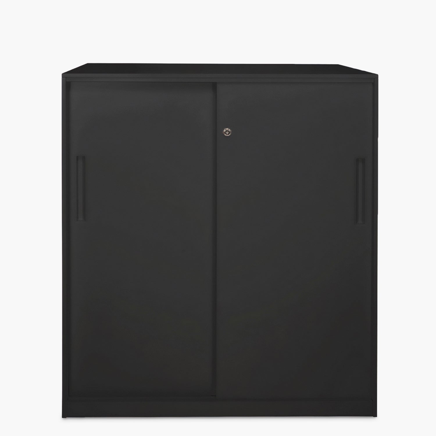 Gabinete Oficina Alto Metálico Con puertas Negro