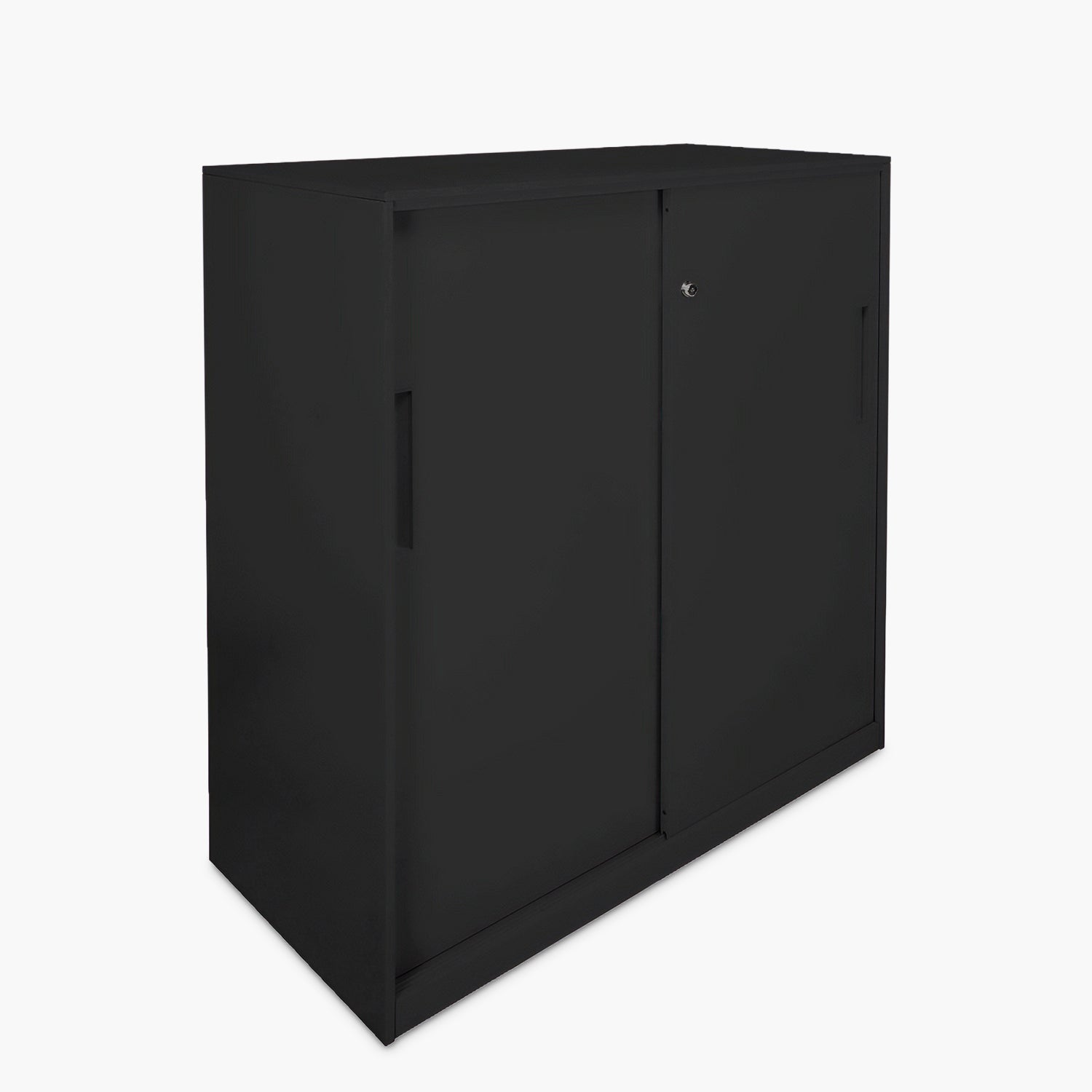 Gabinete Oficina Alto Metálico Con puertas Negro