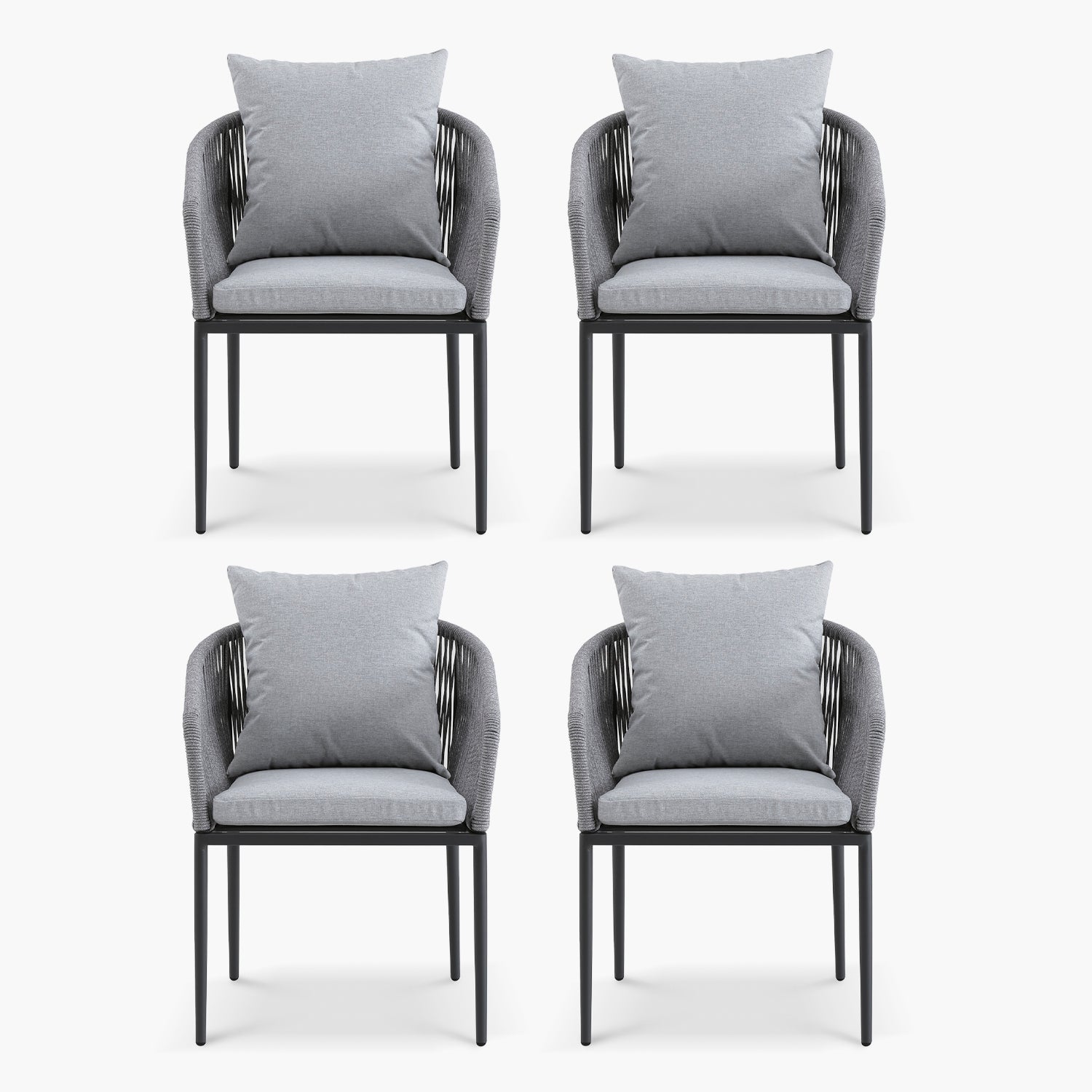 Pack 4 Silla Cozumel Gris