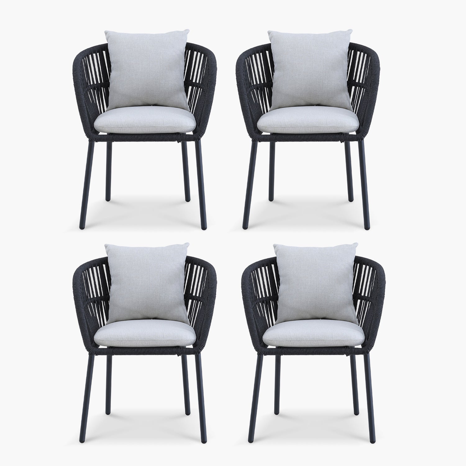 Pack 4 Silla Bayahibe Negro