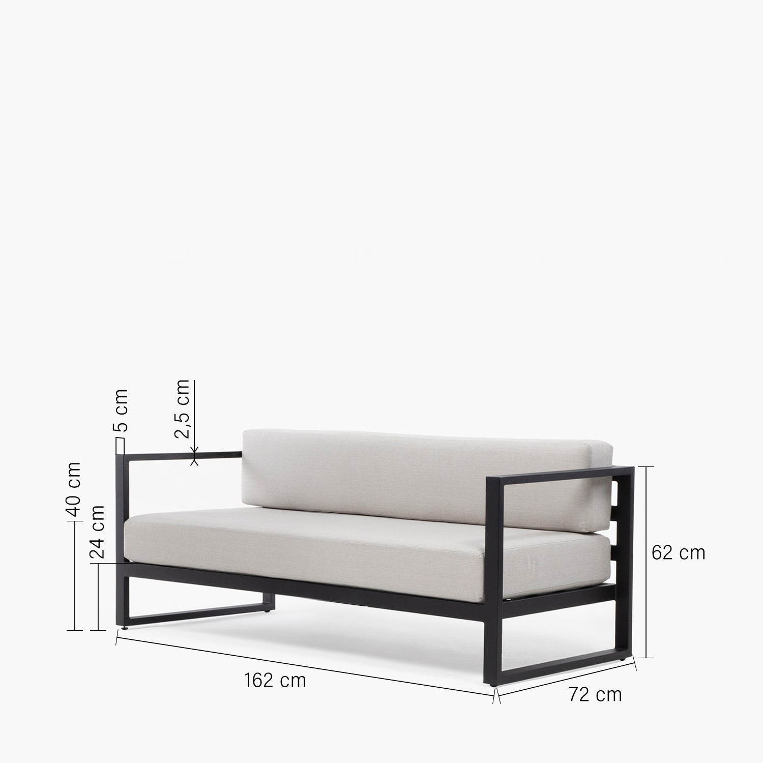 Pack Living Terraza Montego OLE Negro/Beige