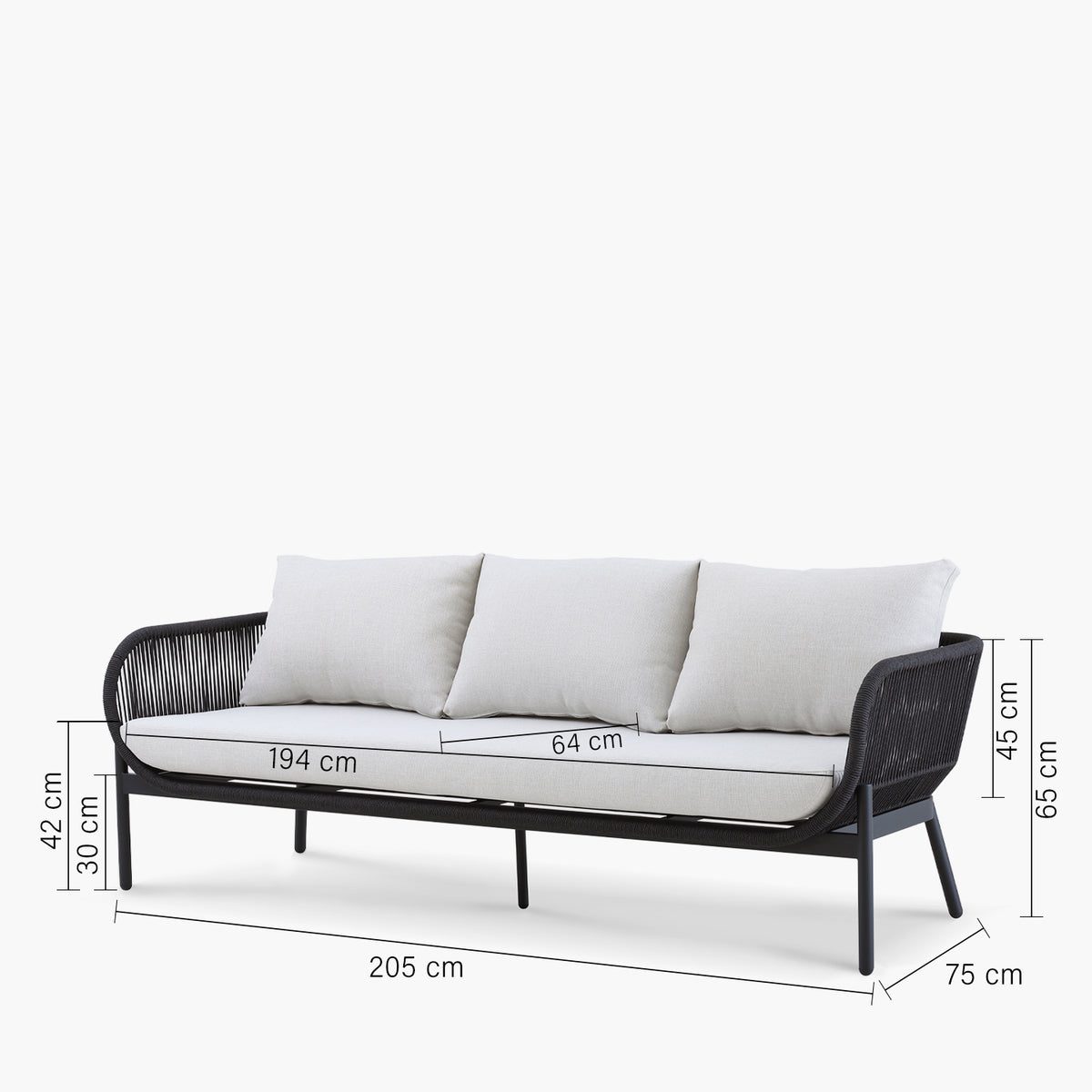 Pack Living Terraza Porto Belo L Negro