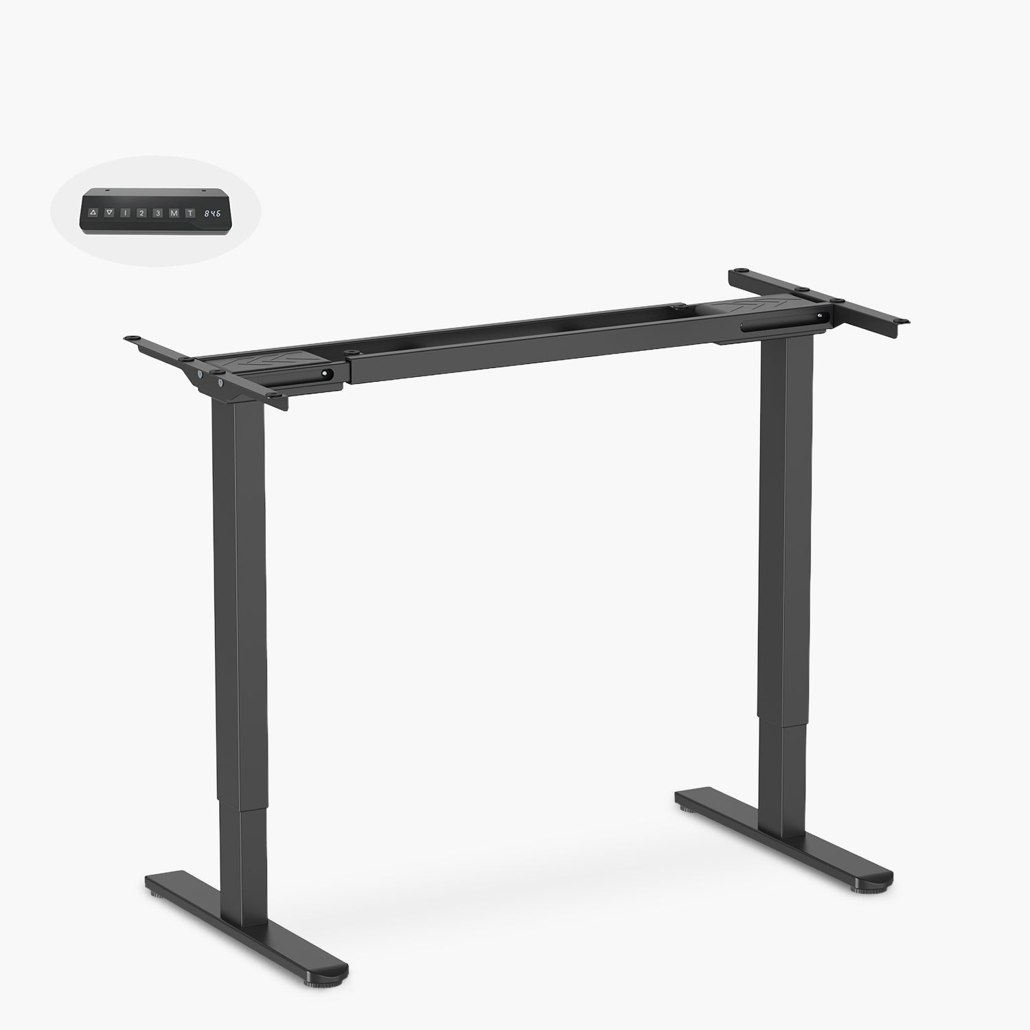 Base Acero Cosmo 120-200 Dual Eléctrico Lite Negro