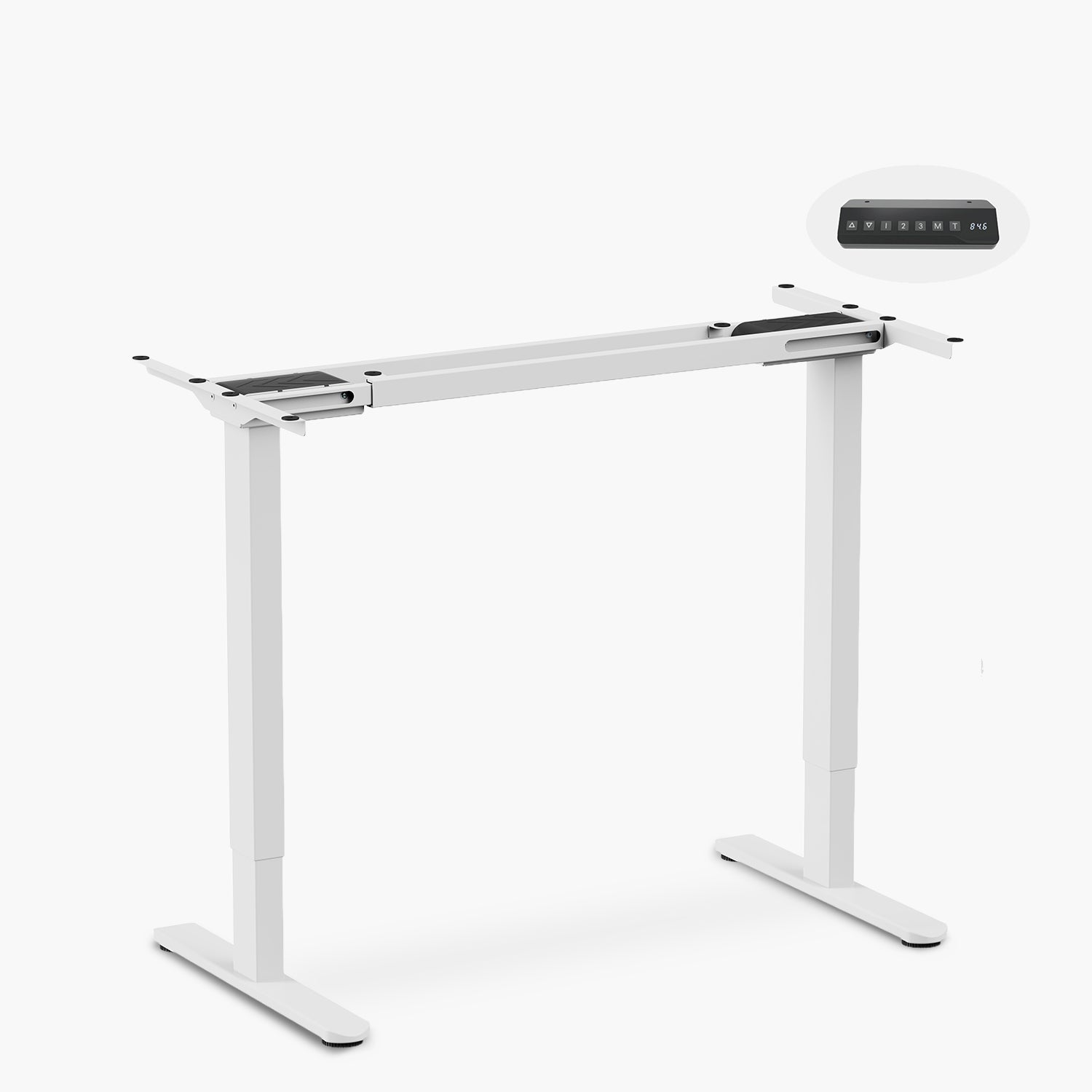 Base Acero Cosmo 120-200 Dual electrico Lite Blanco