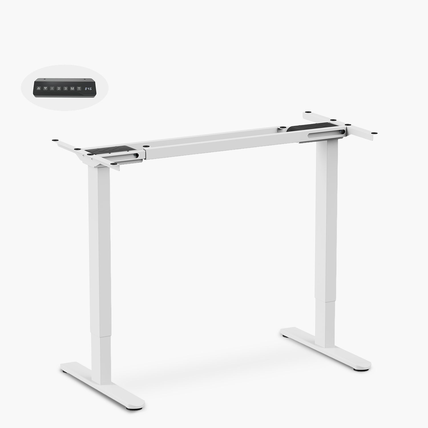 Base Acero Cosmo 120-200 Dual electrico Lite Blanco