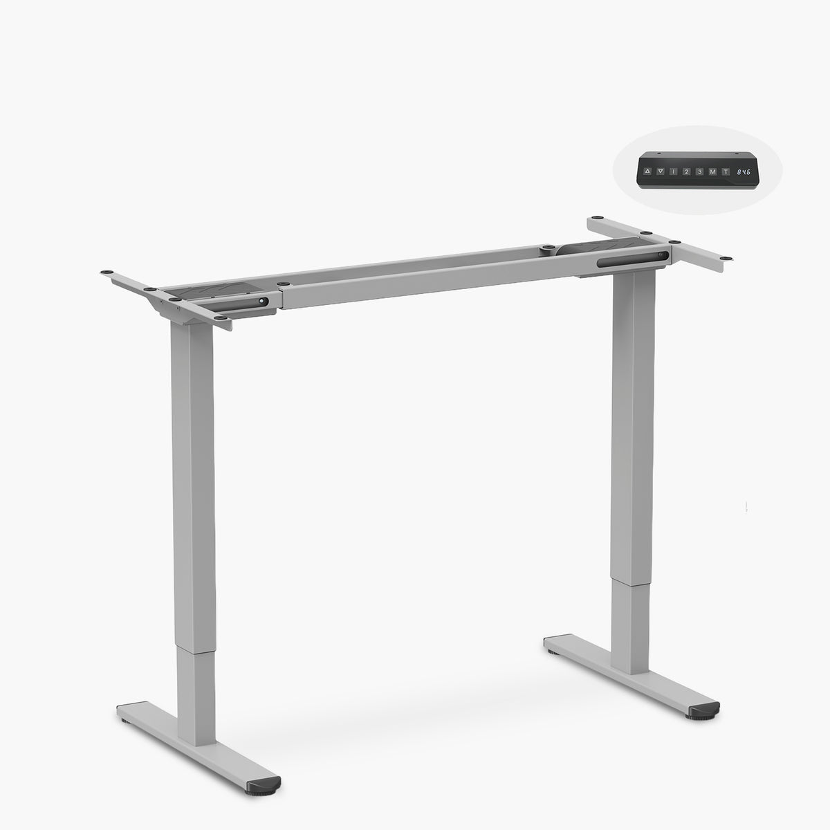 Base Acero Cosmo 120-200 Dual Eléctrico Lite Gris