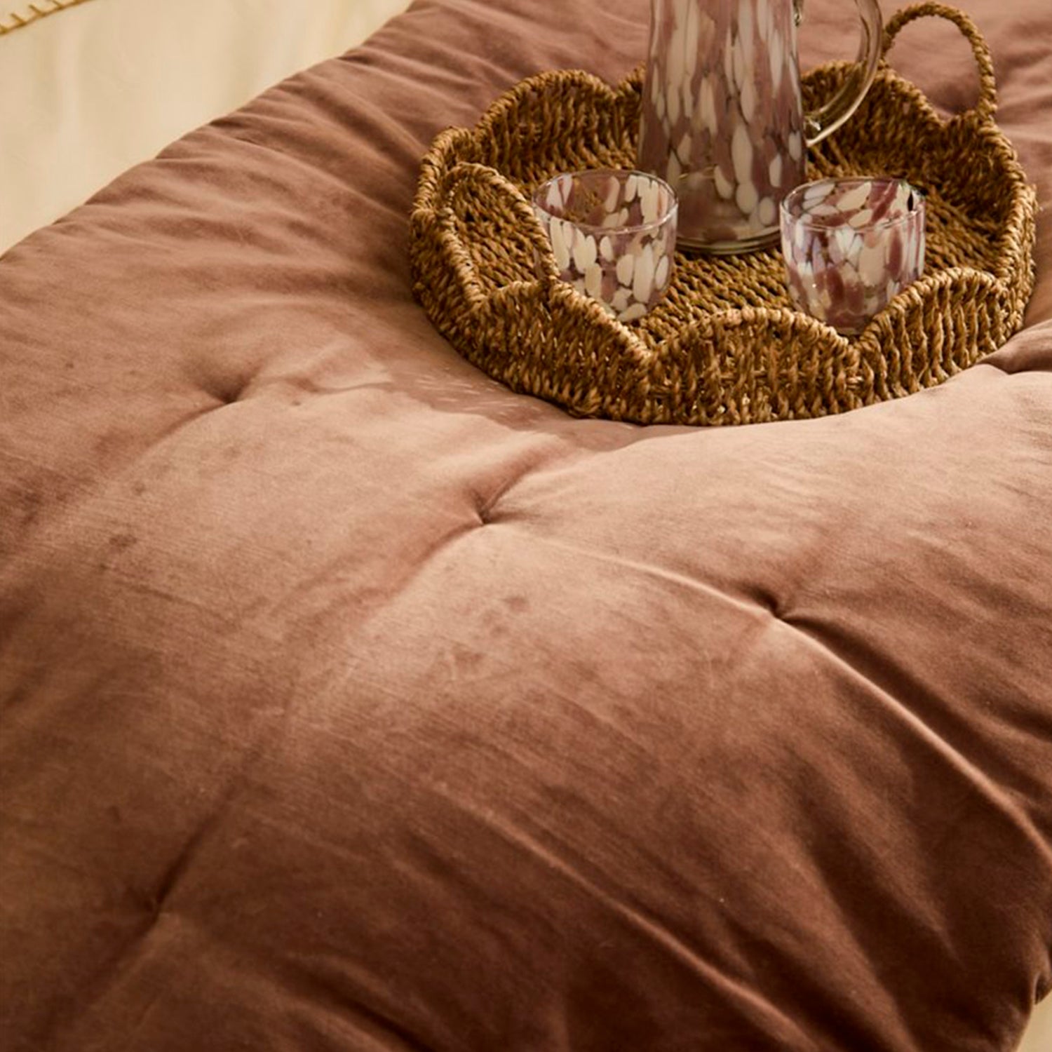 Piecera Velur Café 220x70