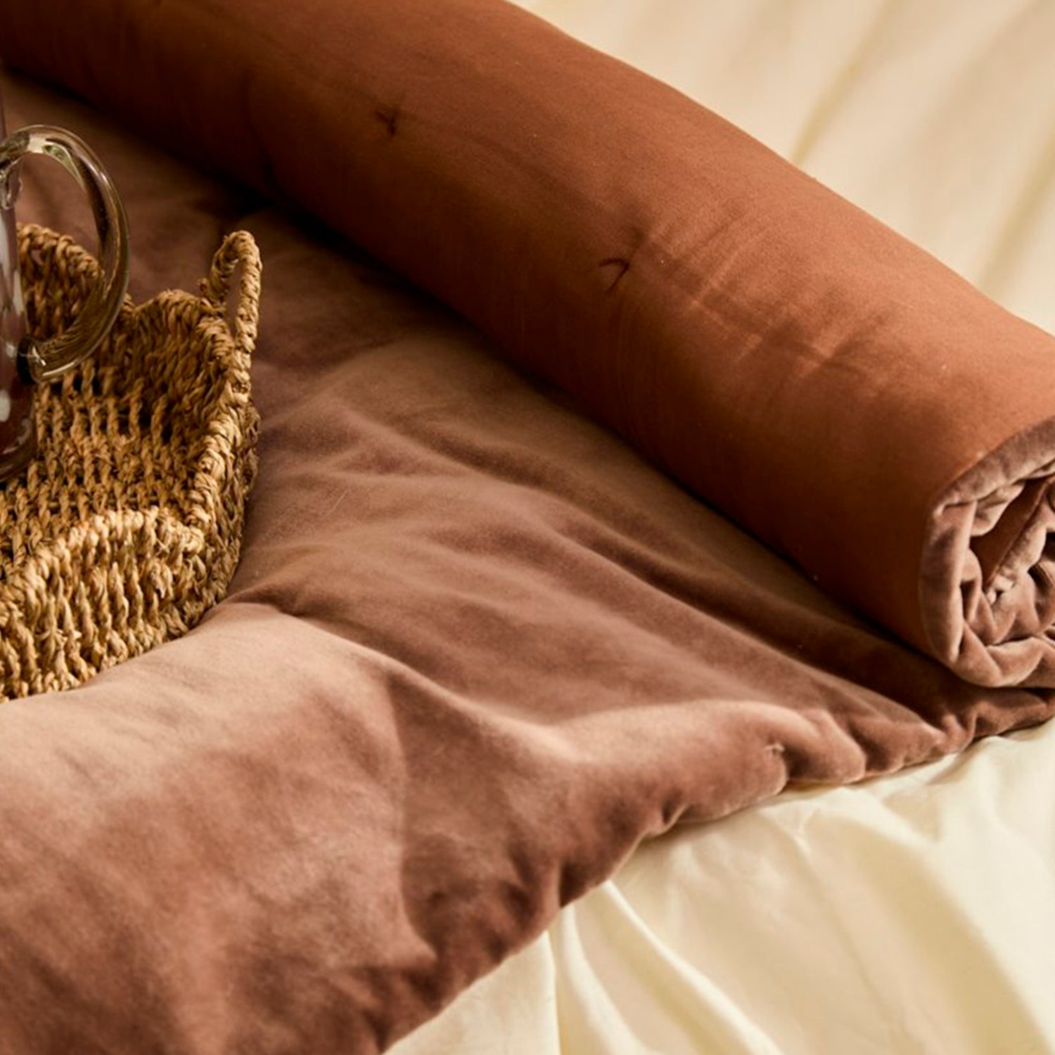 Piecera Velur Café 220x70