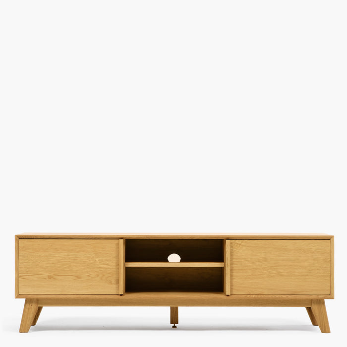 Rack TV Roda Natural