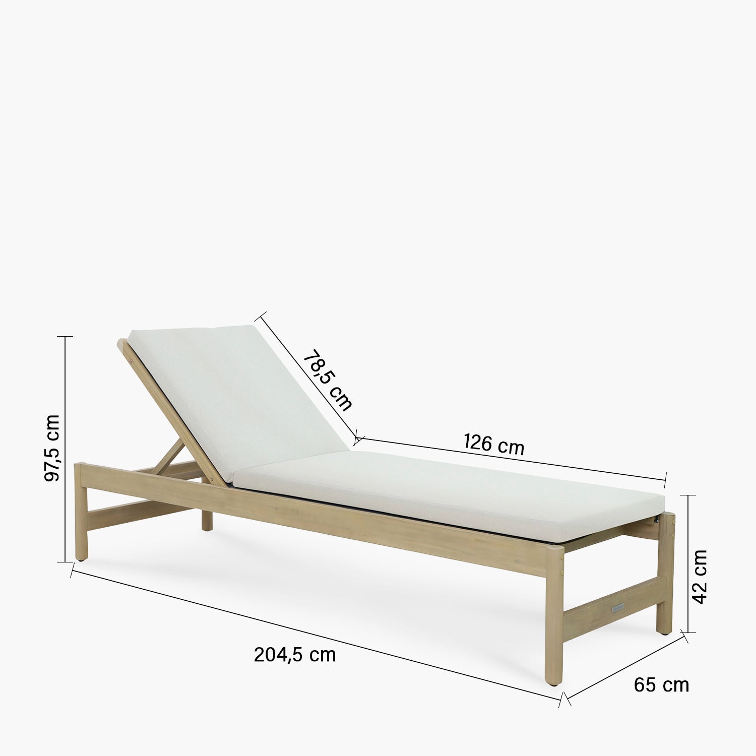 Reposera Terraza Pipa Natural