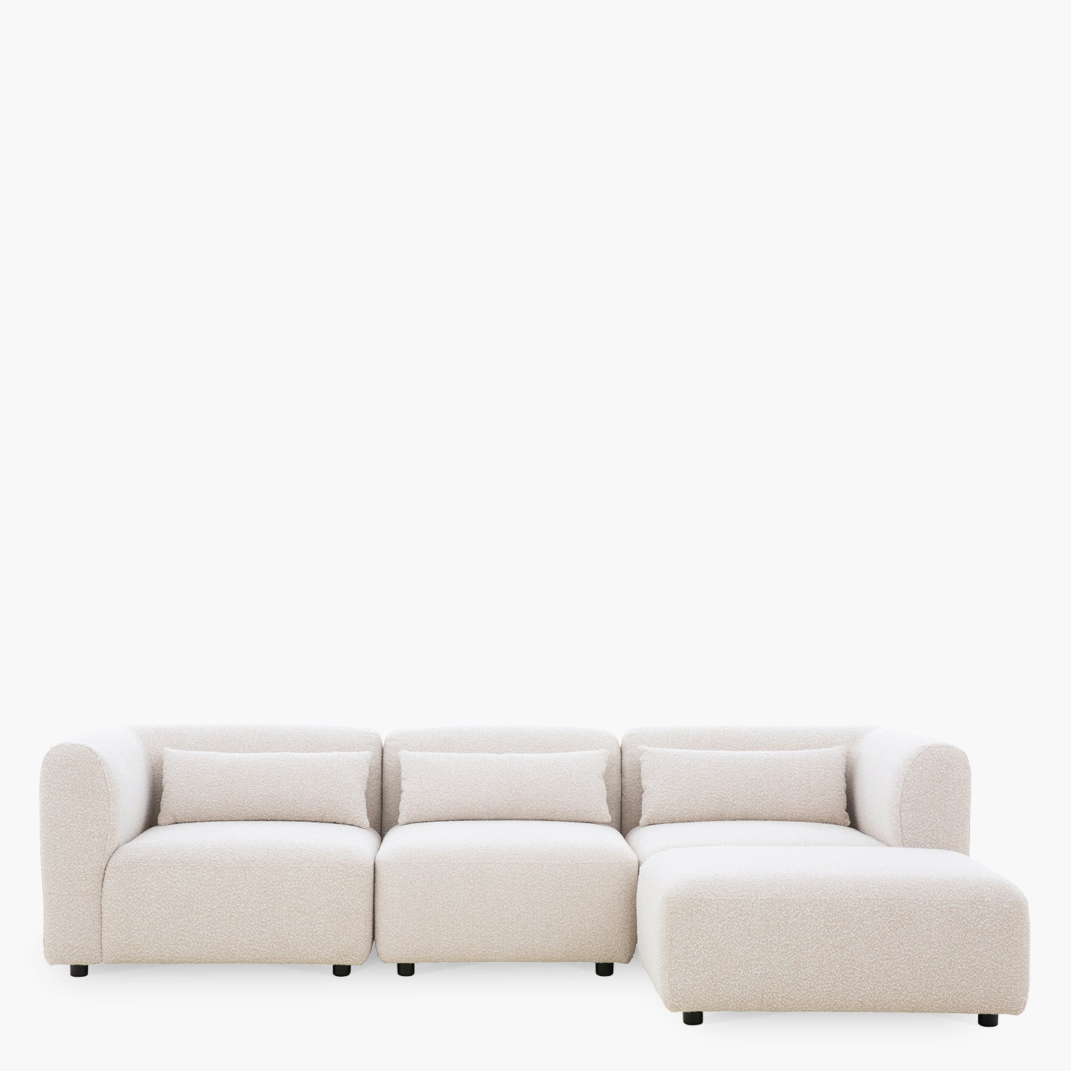 Seccional 3C Japandi Blanco