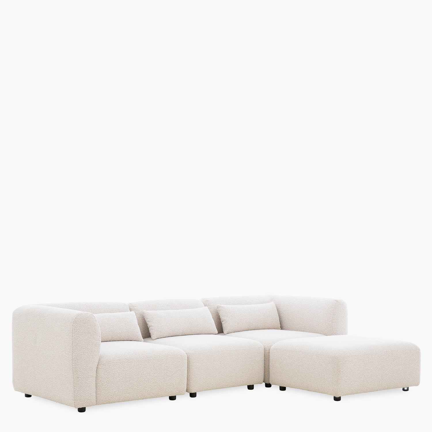 Seccional 3C Japandi Blanco