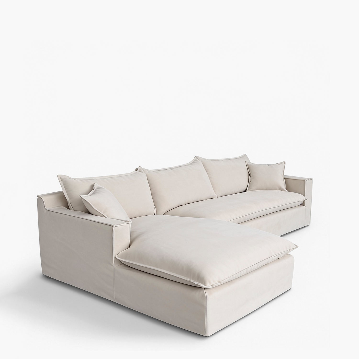 Seccional 3 cuerpos Paine izq Beige