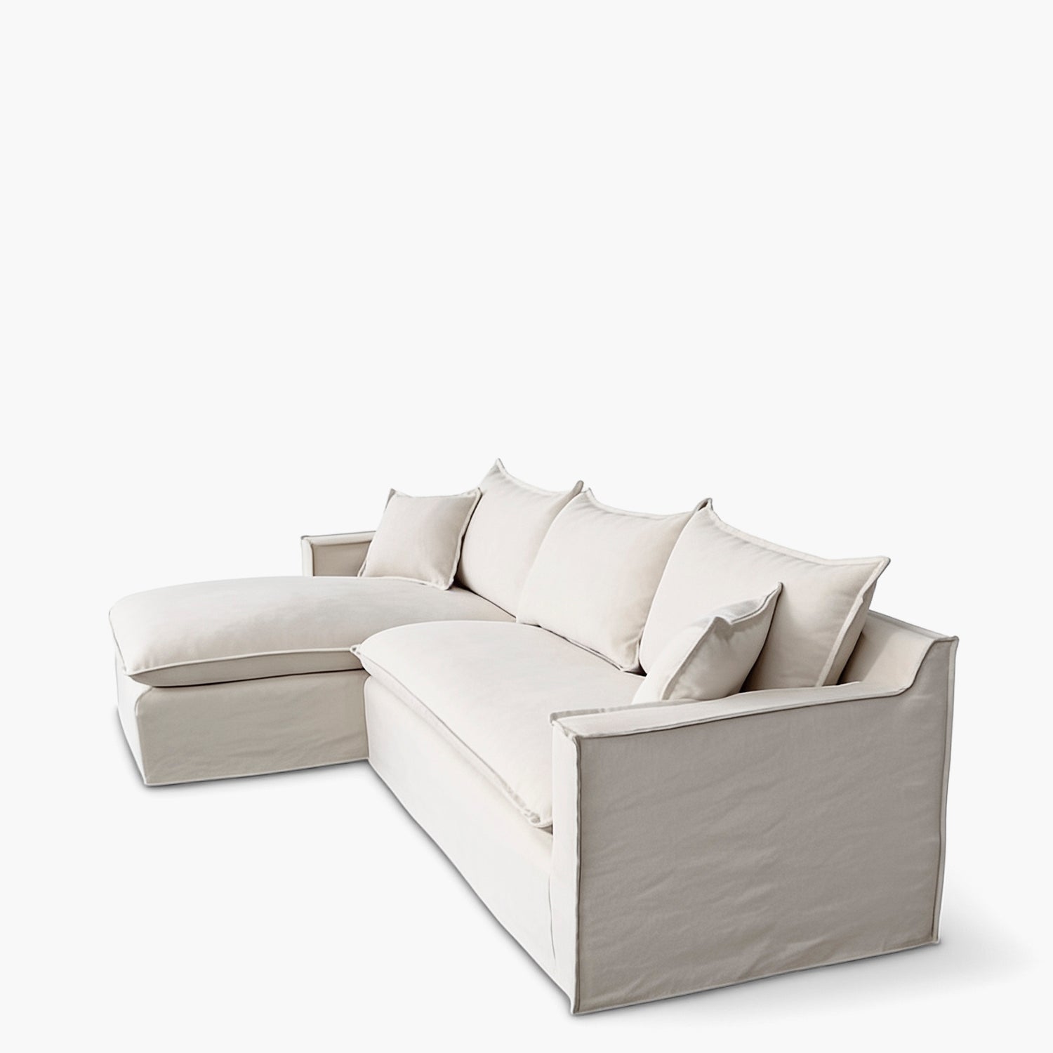 Seccional 3 cuerpos Paine izq Beige