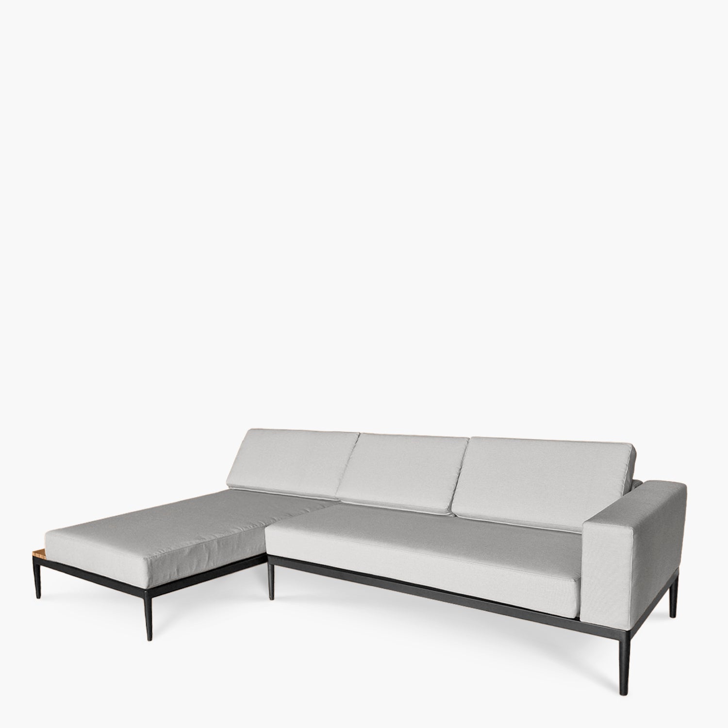 Seccional 2C + Chaise Izquierdo Long Bay Gris