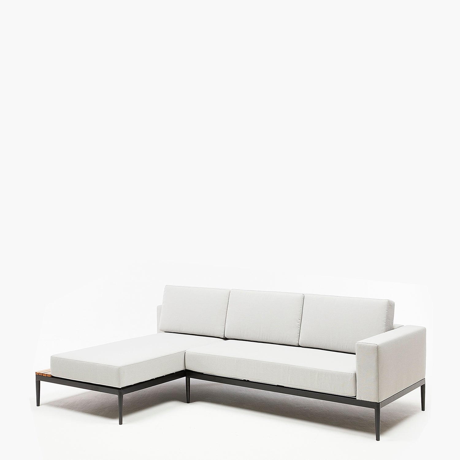 Seccional 2C + Chaise Izquierdo Long Bay Gris