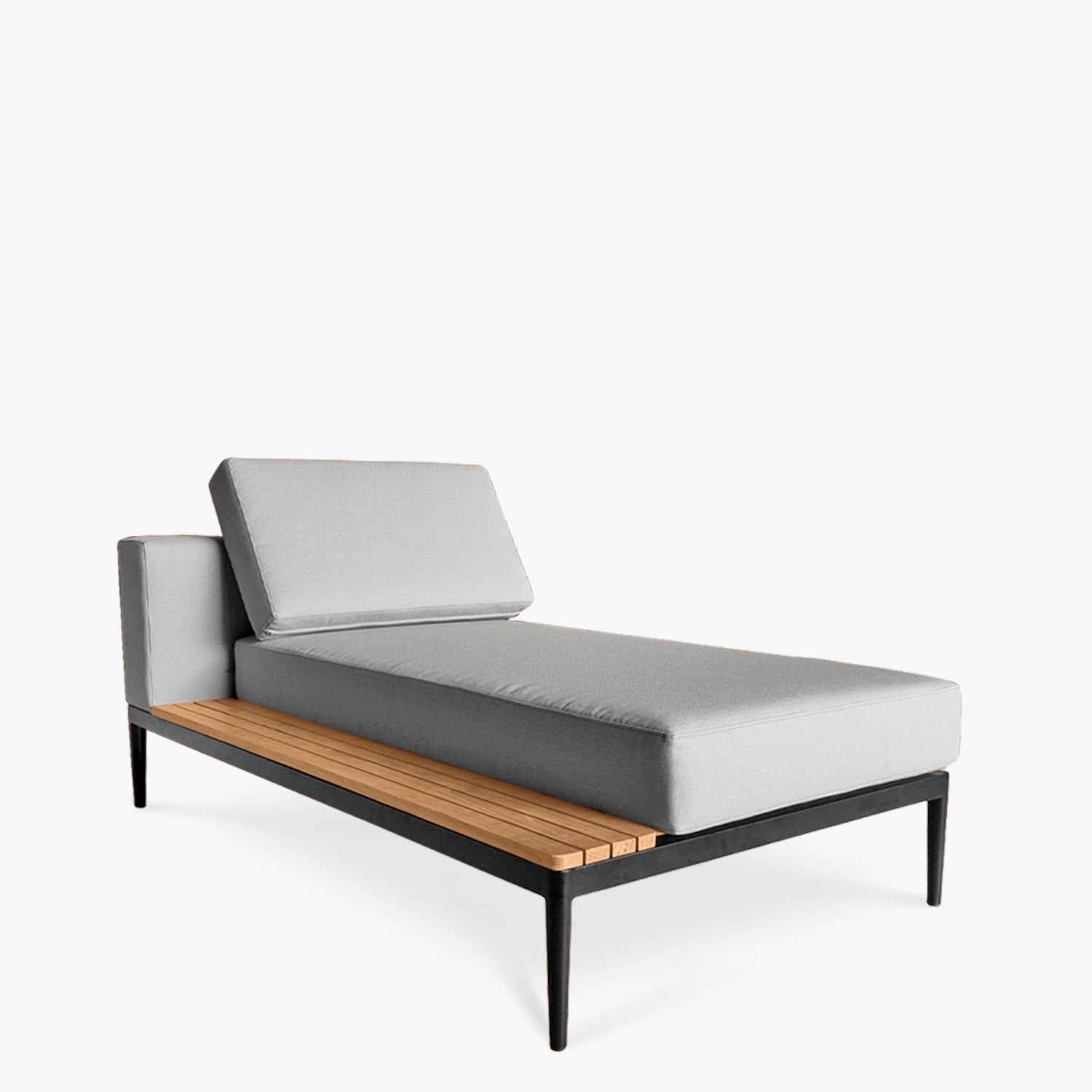 Seccional 3C + Chaise Izquierdo Long Bay Gris