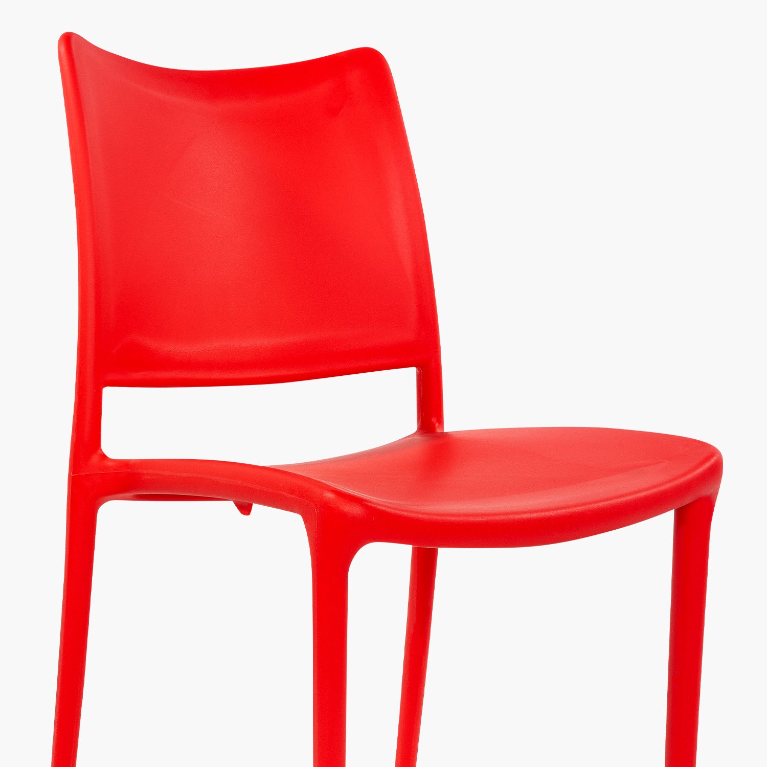 Silla plastico para exterior Todi Rojo