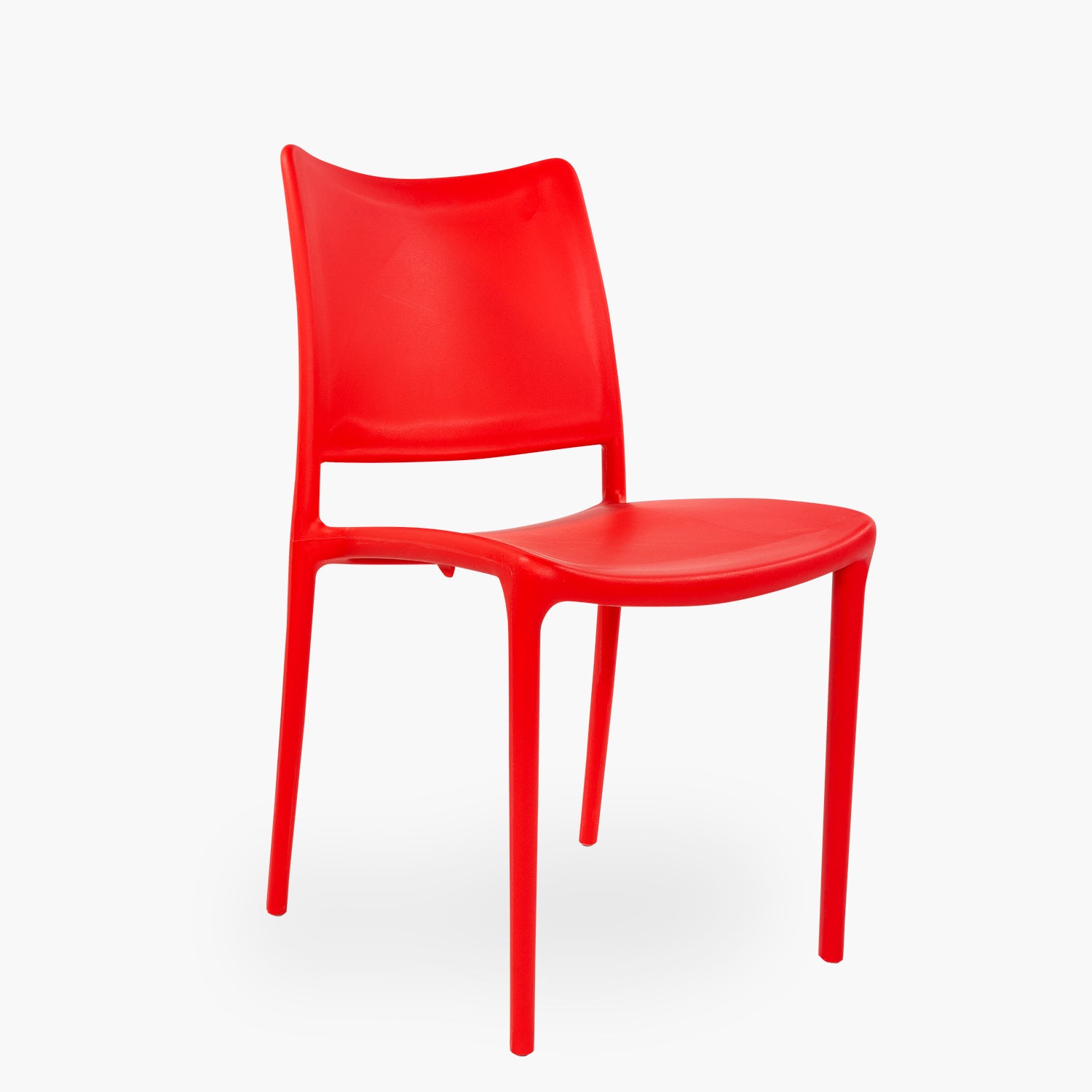 Silla plastico para exterior Todi Rojo