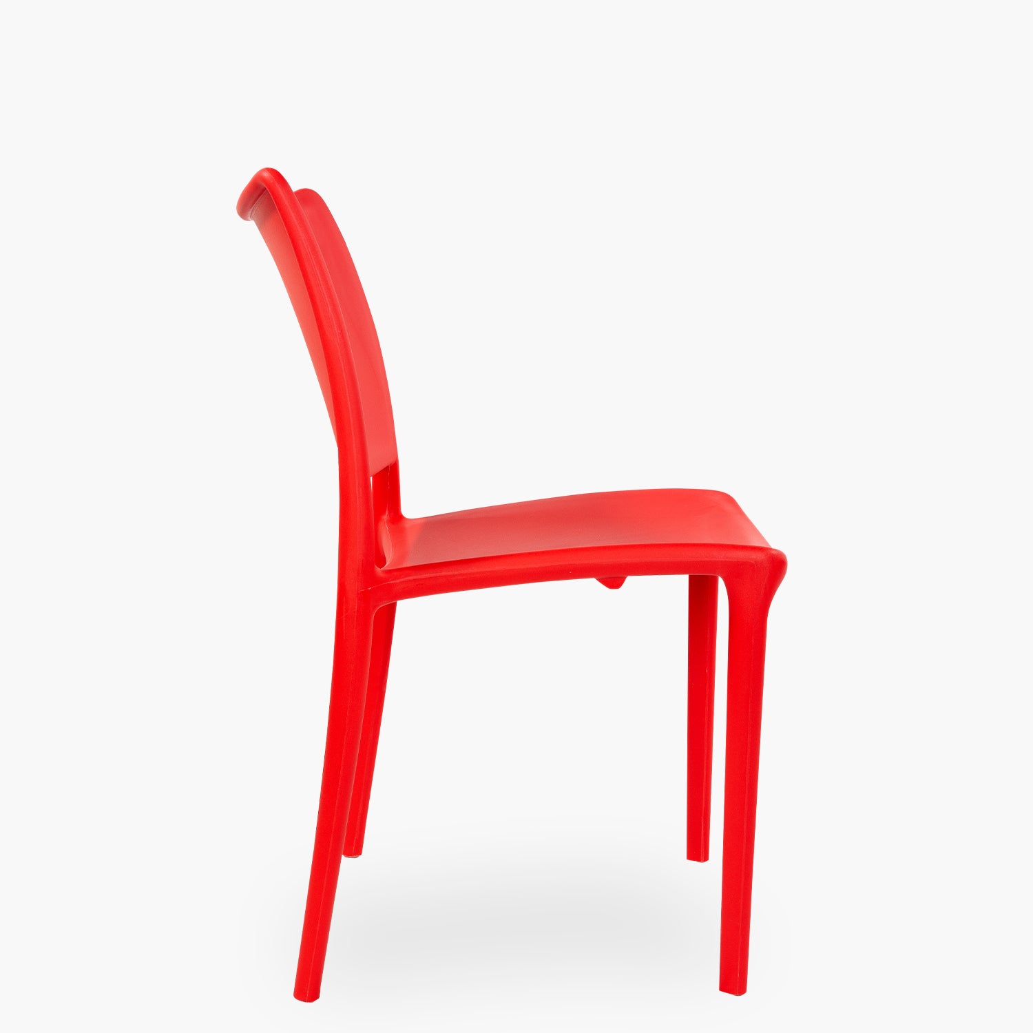 Silla plastico para exterior Todi Rojo