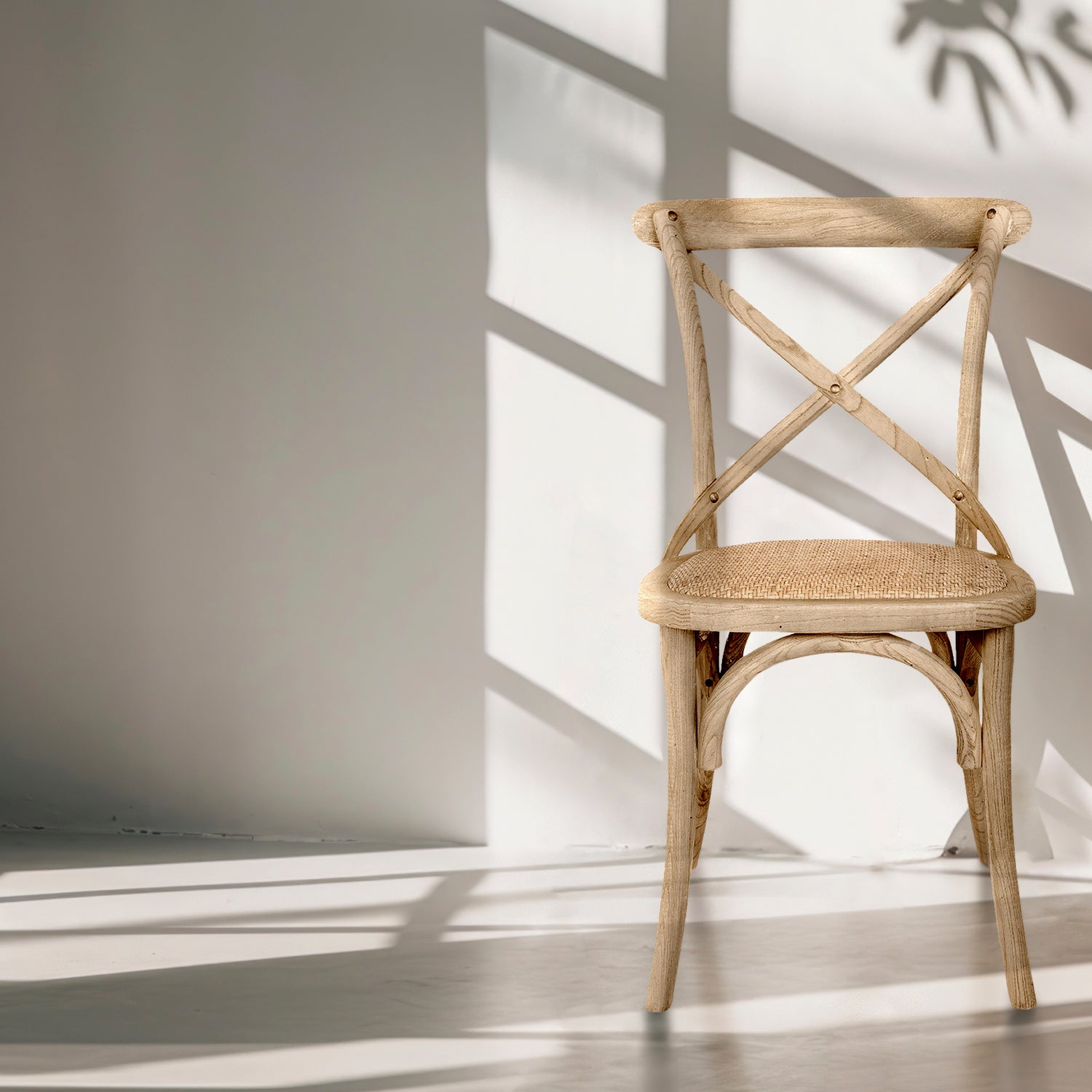 Silla Madera Tradition Rattan Olmo natural