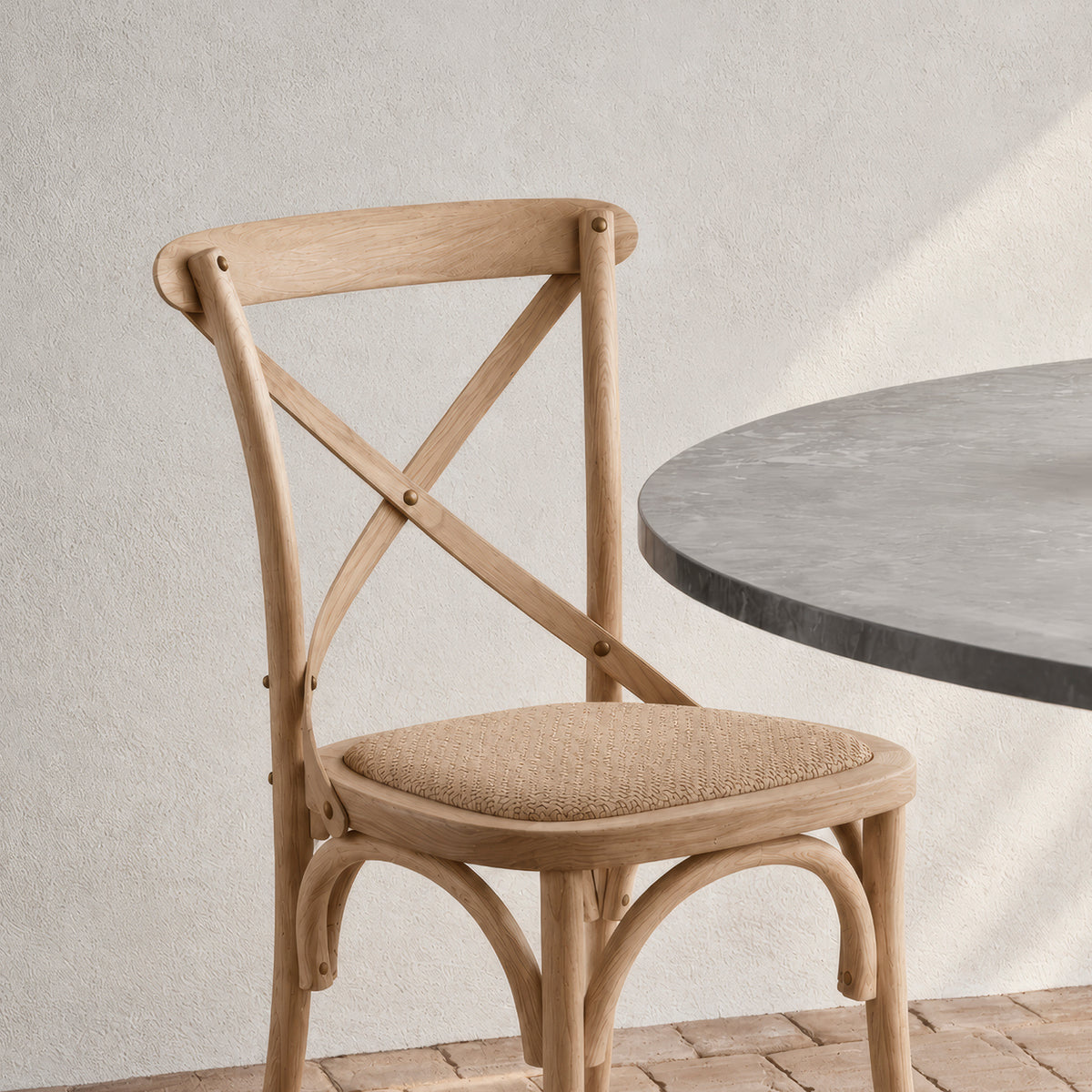 Silla Madera Tradition Rattan Olmo natural