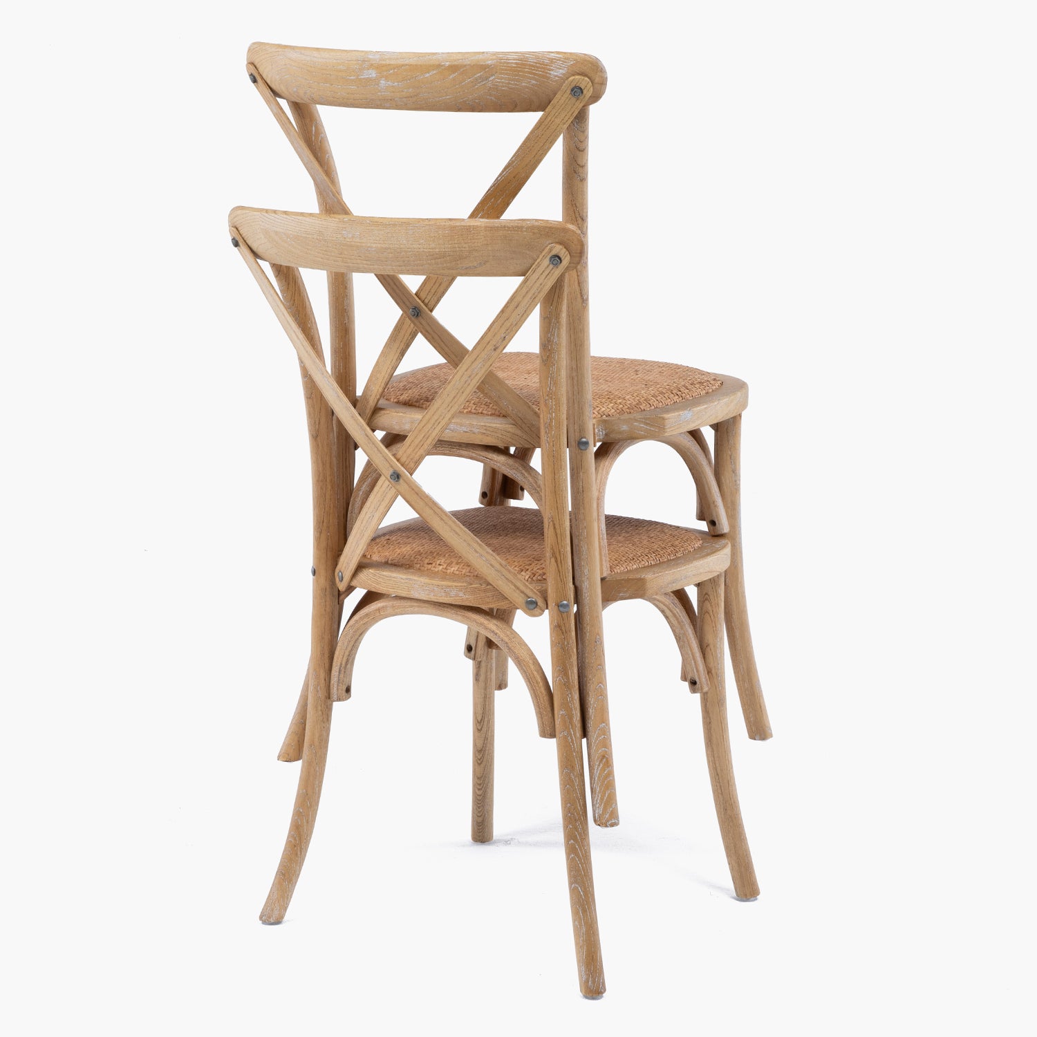 Silla Madera Tradition Rattan Olmo Natural Apilable