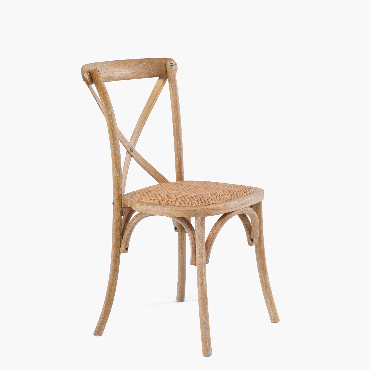 Silla Madera Tradition Rattan Olmo Natural Apilable