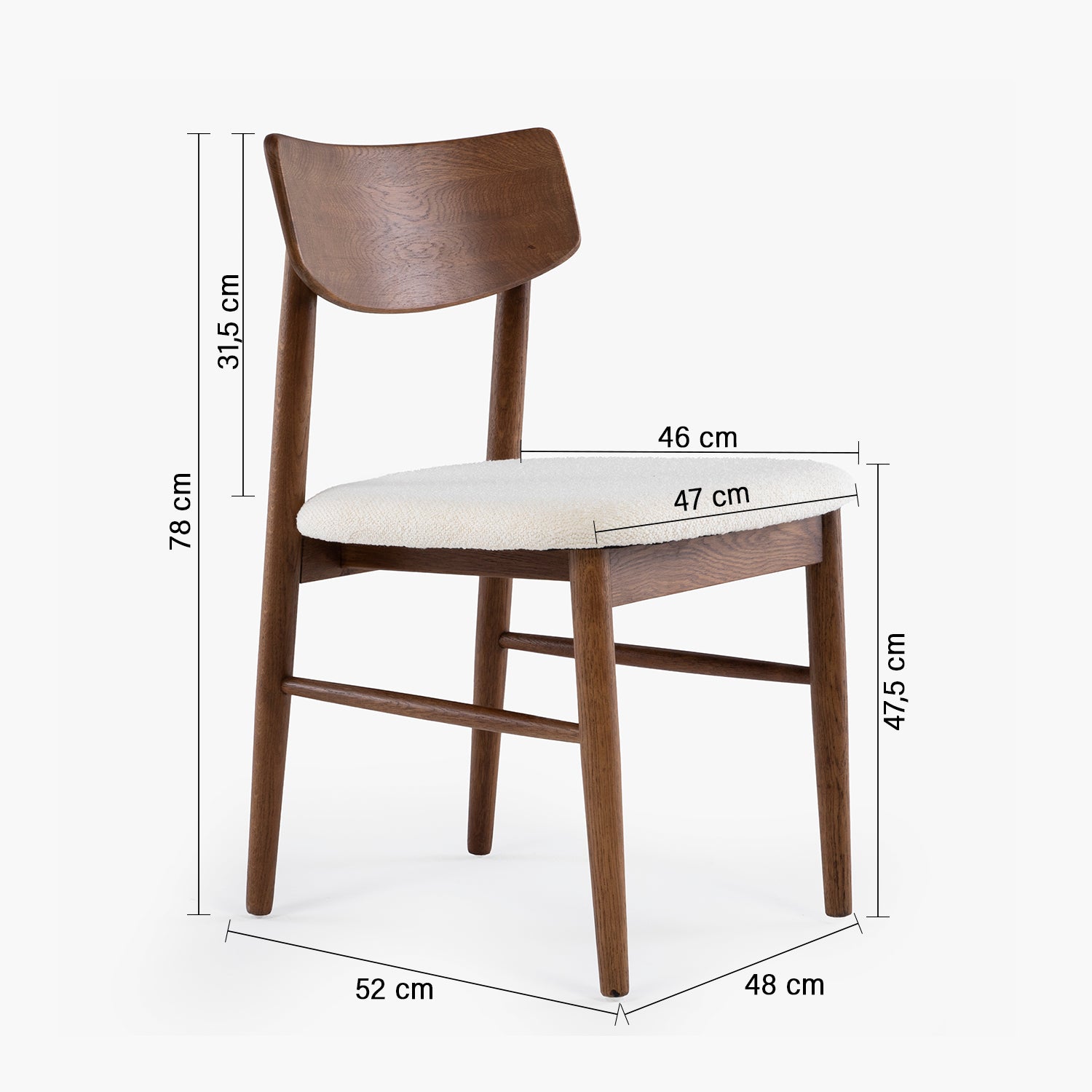 Silla Madera Pierce Nogal