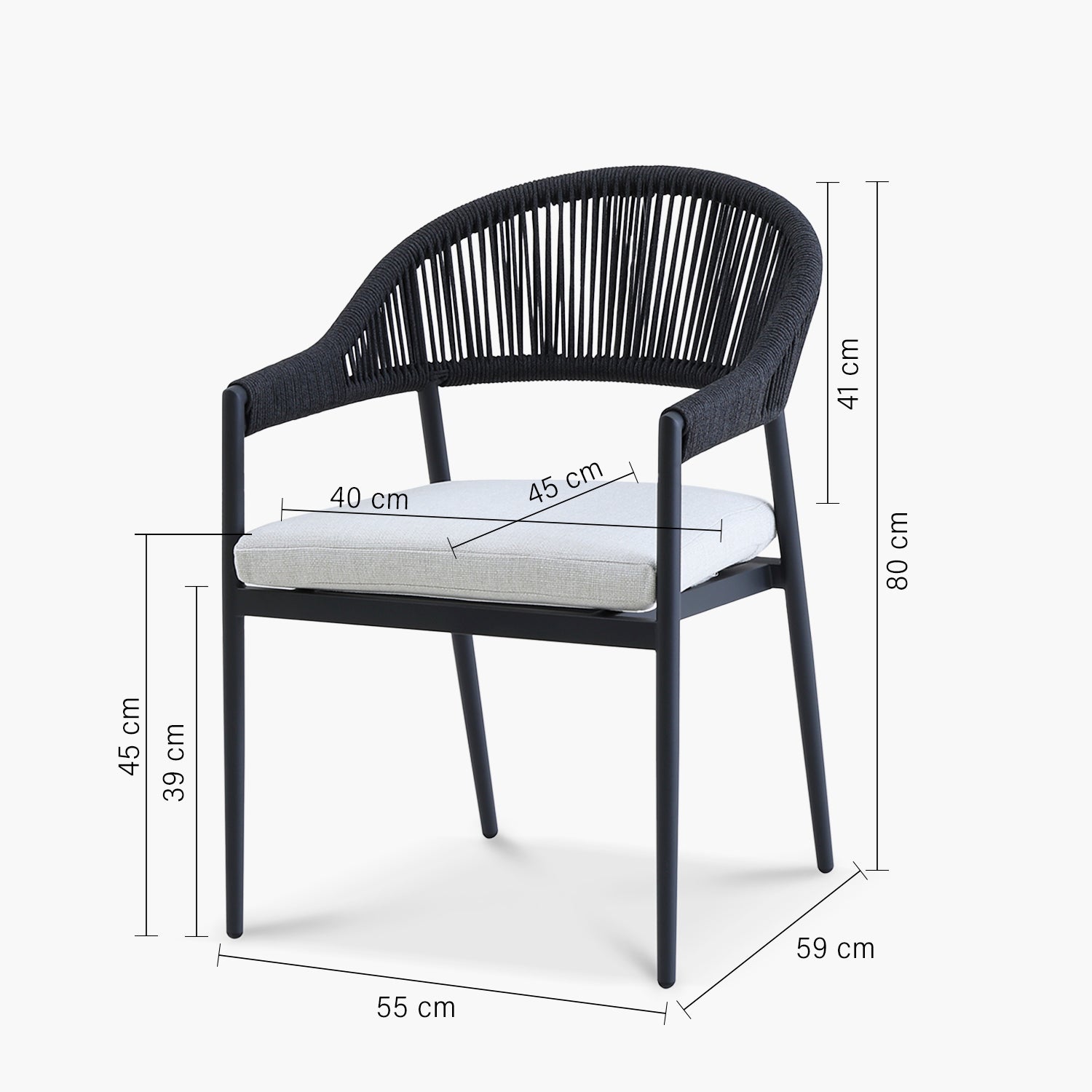 Silla Comedor Bahia Negro