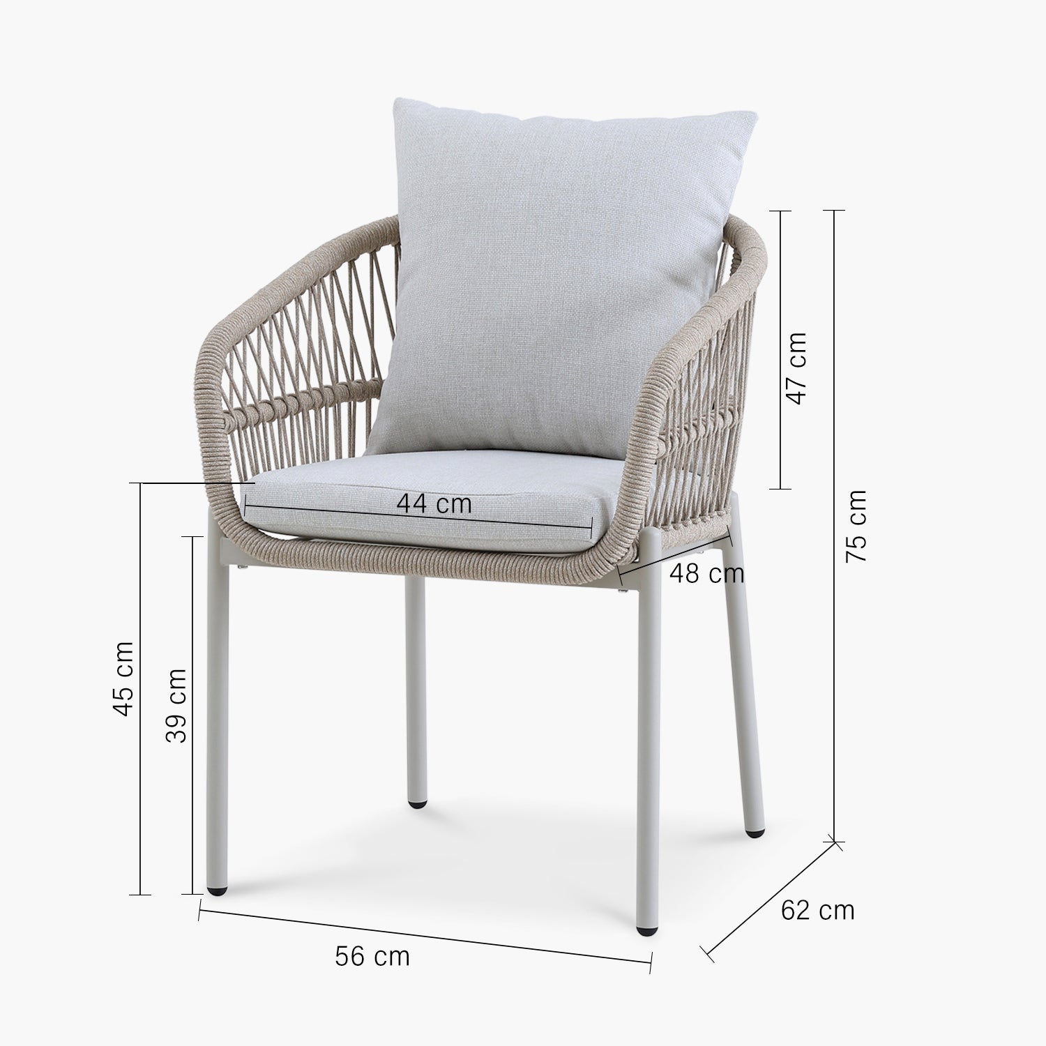 Silla Comedor Rio Beige