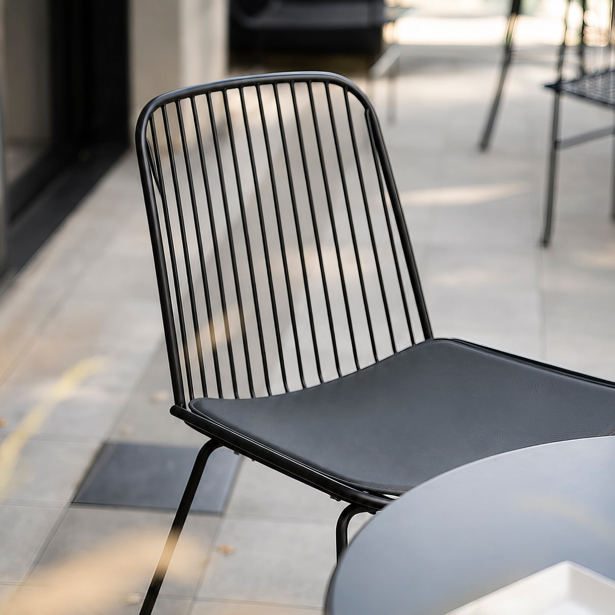 Silla Metálica Isabella Negro