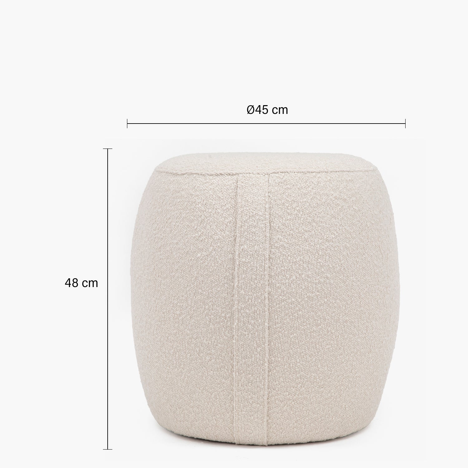 Pouf Margaret 45 Crema