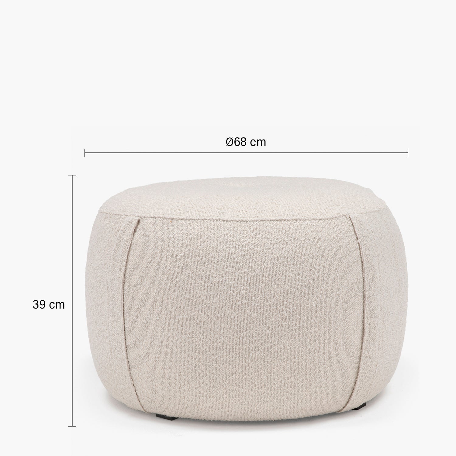 Pouf Margaret 68 Crema