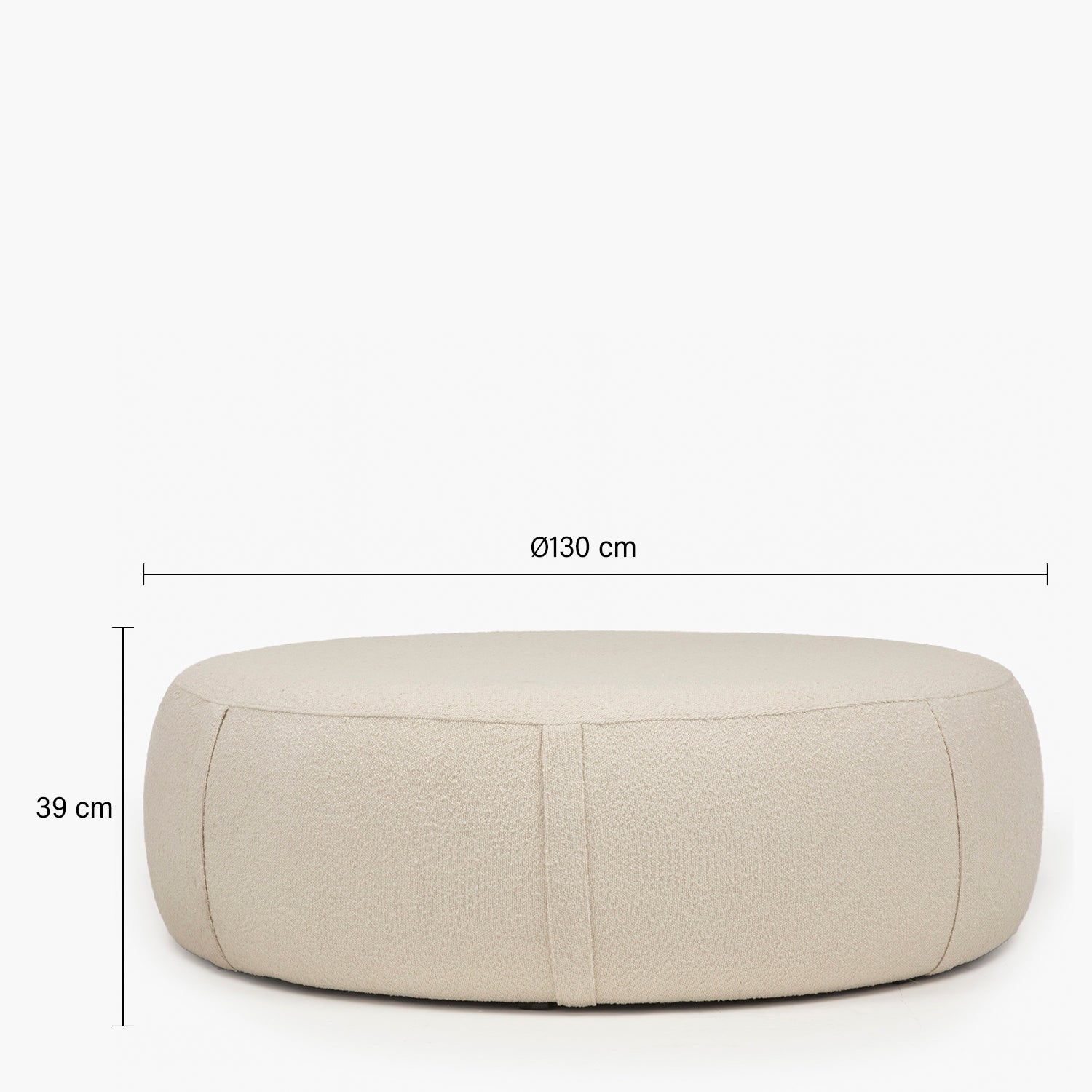 Pouf Margaret 130 Crema