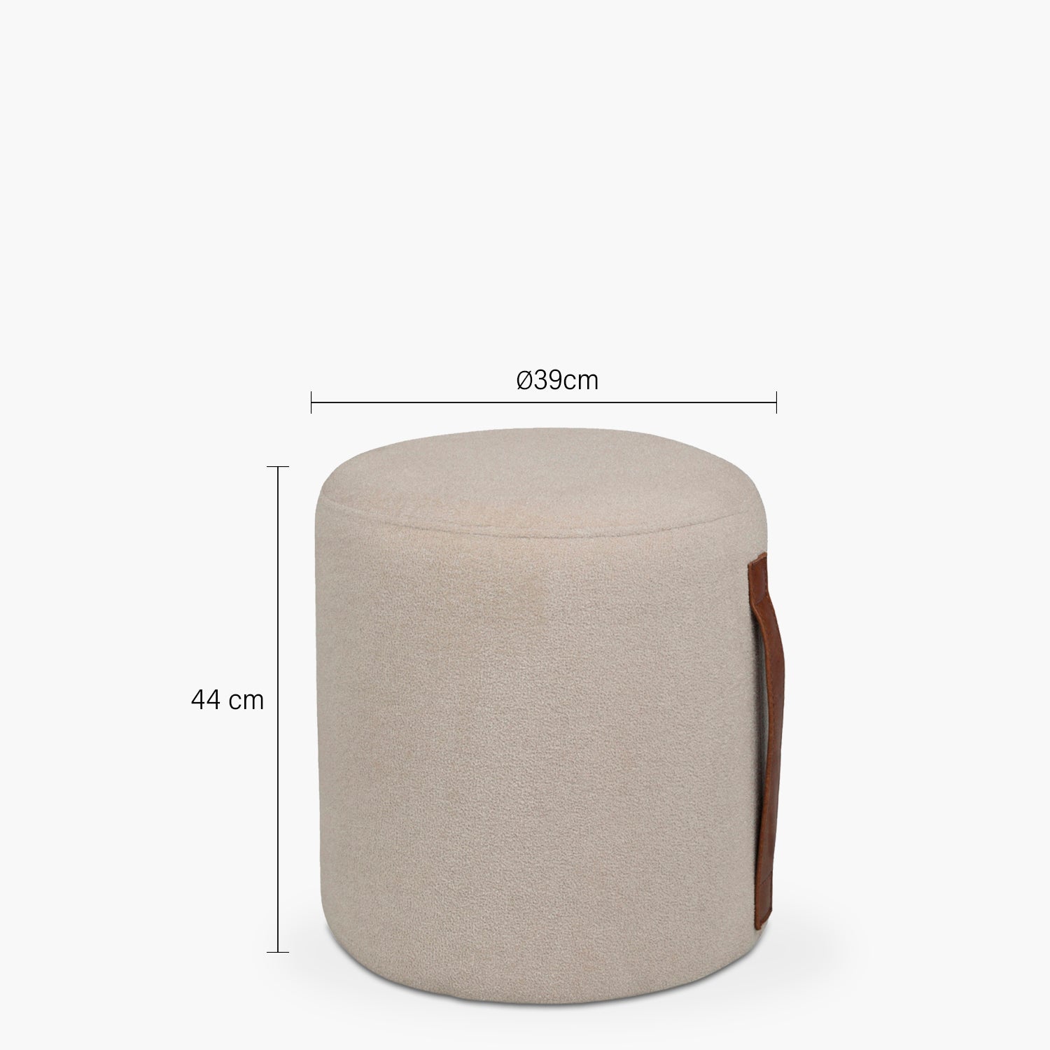 Pouf Neri Beige