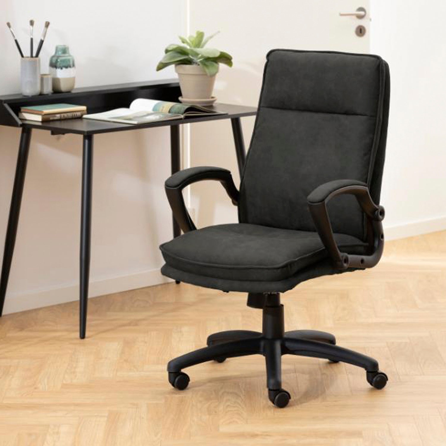 Silla Diseño Home Office York Gris Oscuro