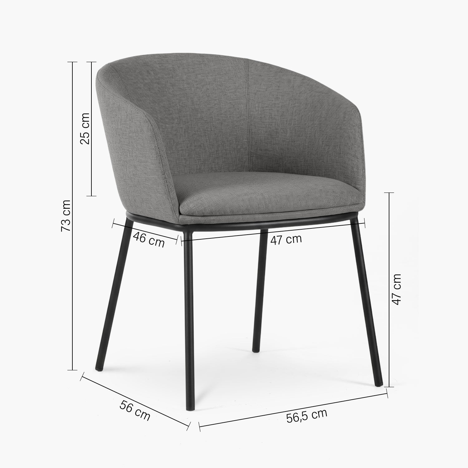 Silla Home Office Anton Gris