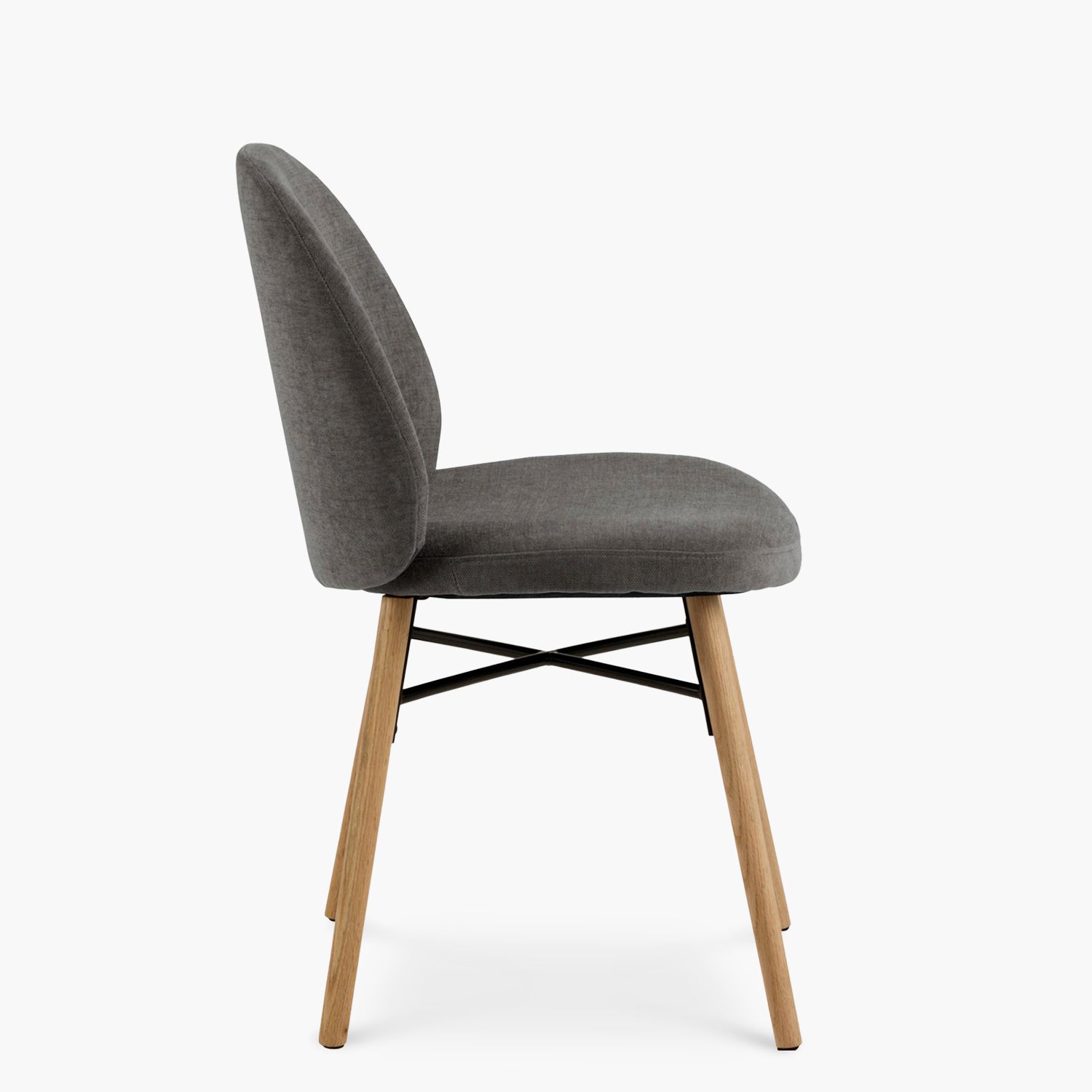 Pack 2 Silla Tapiz Remy Gris Oscuro