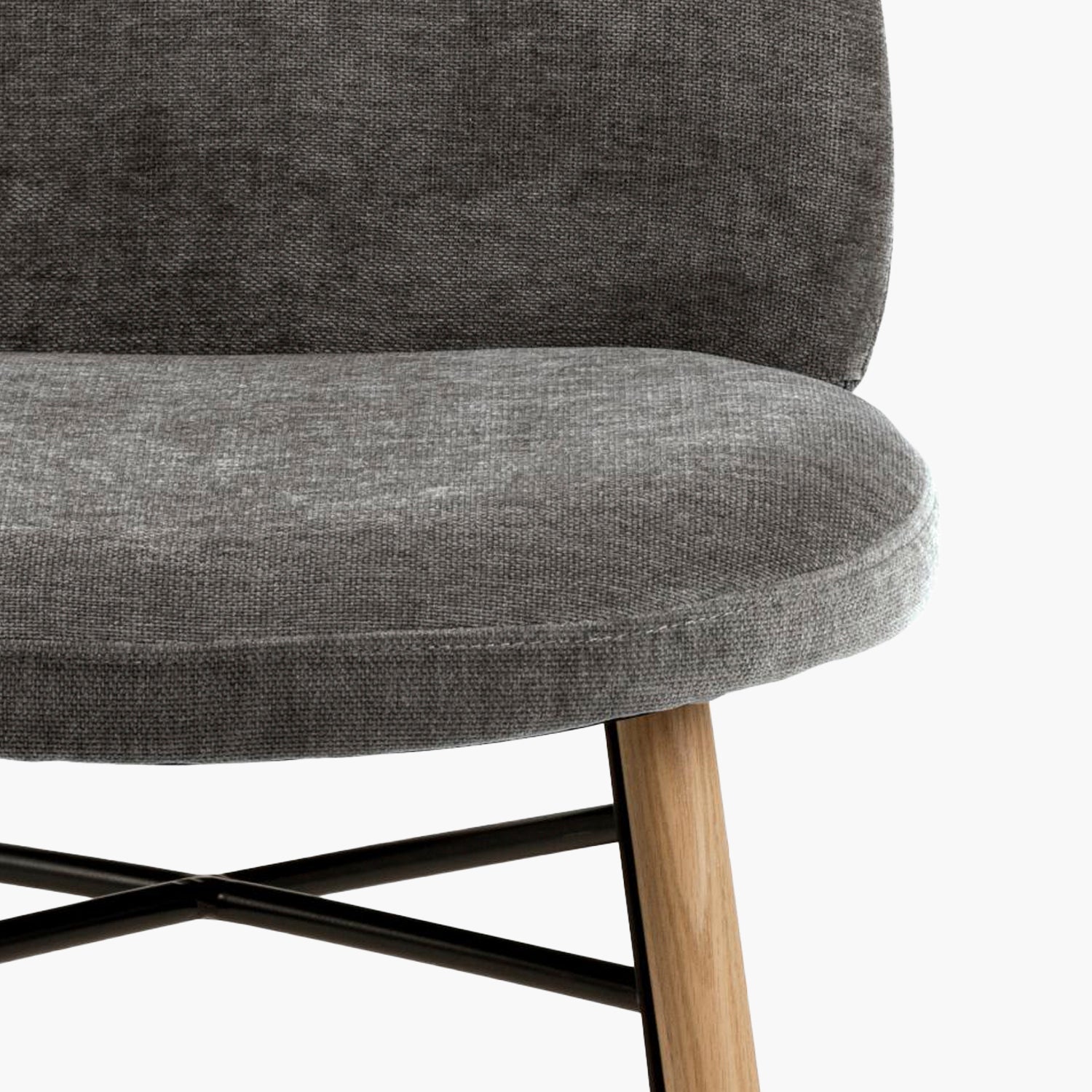 Pack 2 Silla Tapiz Remy Gris Oscuro