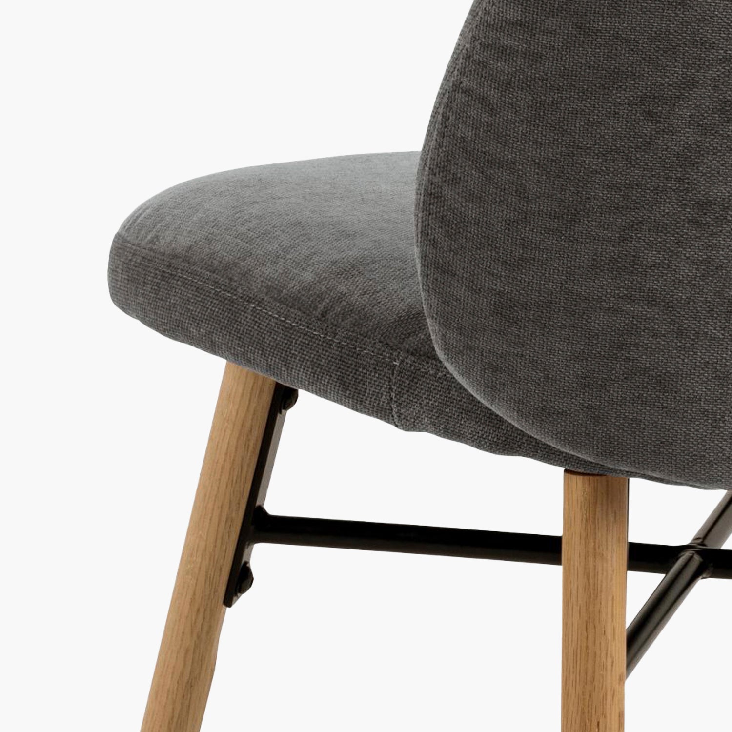 Pack 2 Silla Tapiz Remy Gris Oscuro