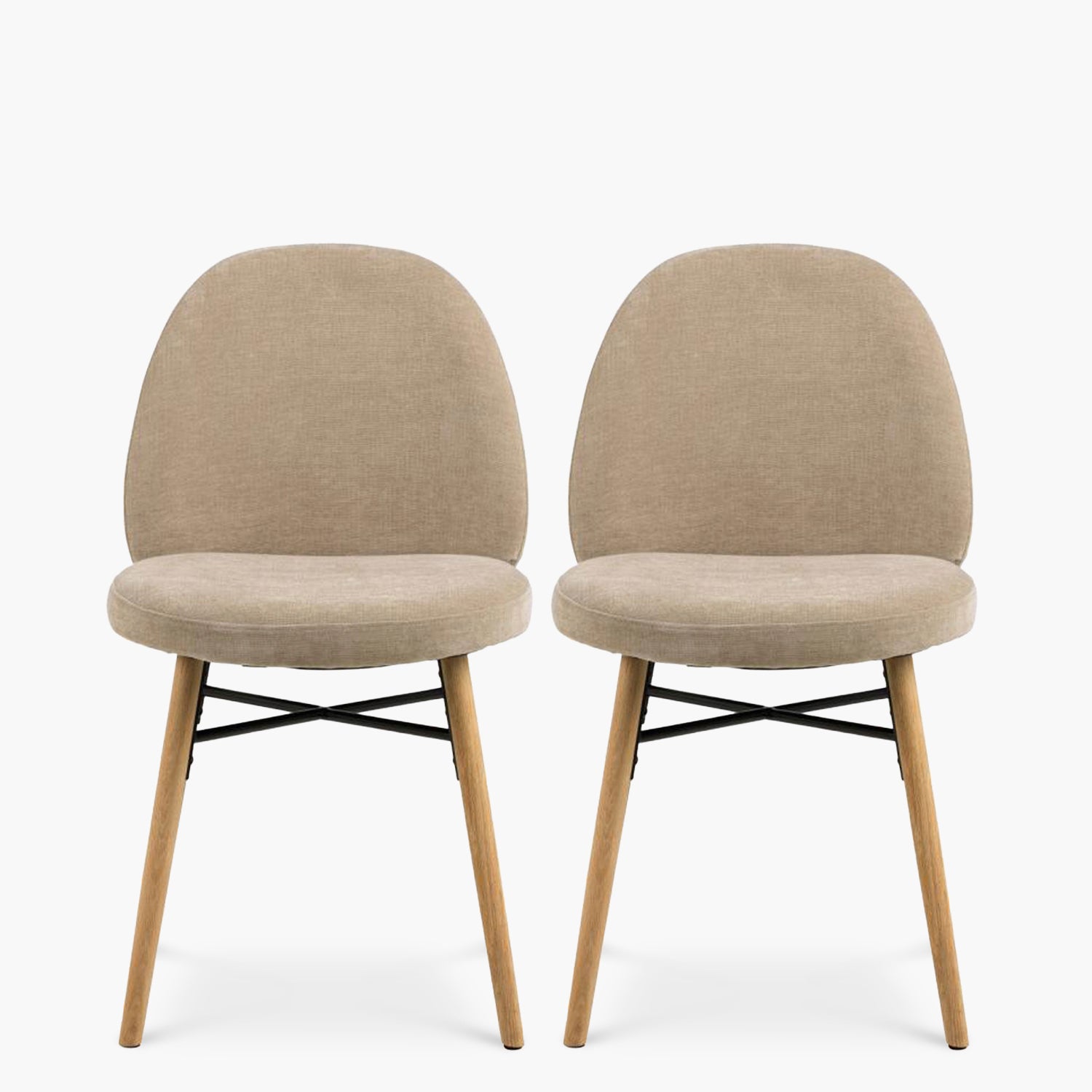 Pack 2 Silla Tapiz Remy Beige