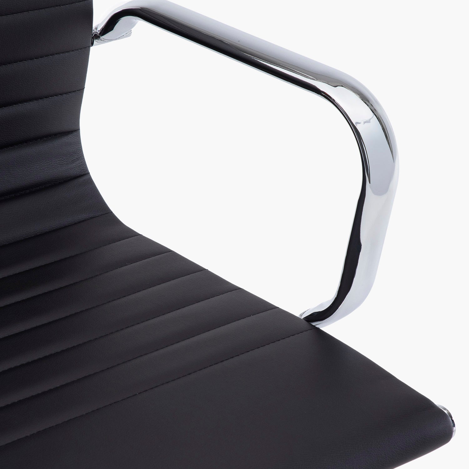 Silla oficina Bishop Media Negro