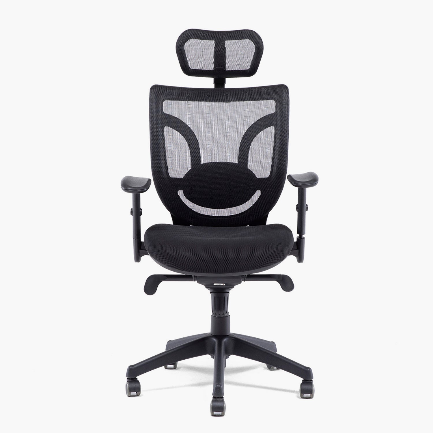 Silla Oficina Black Base Nylon c/cabecero Negro