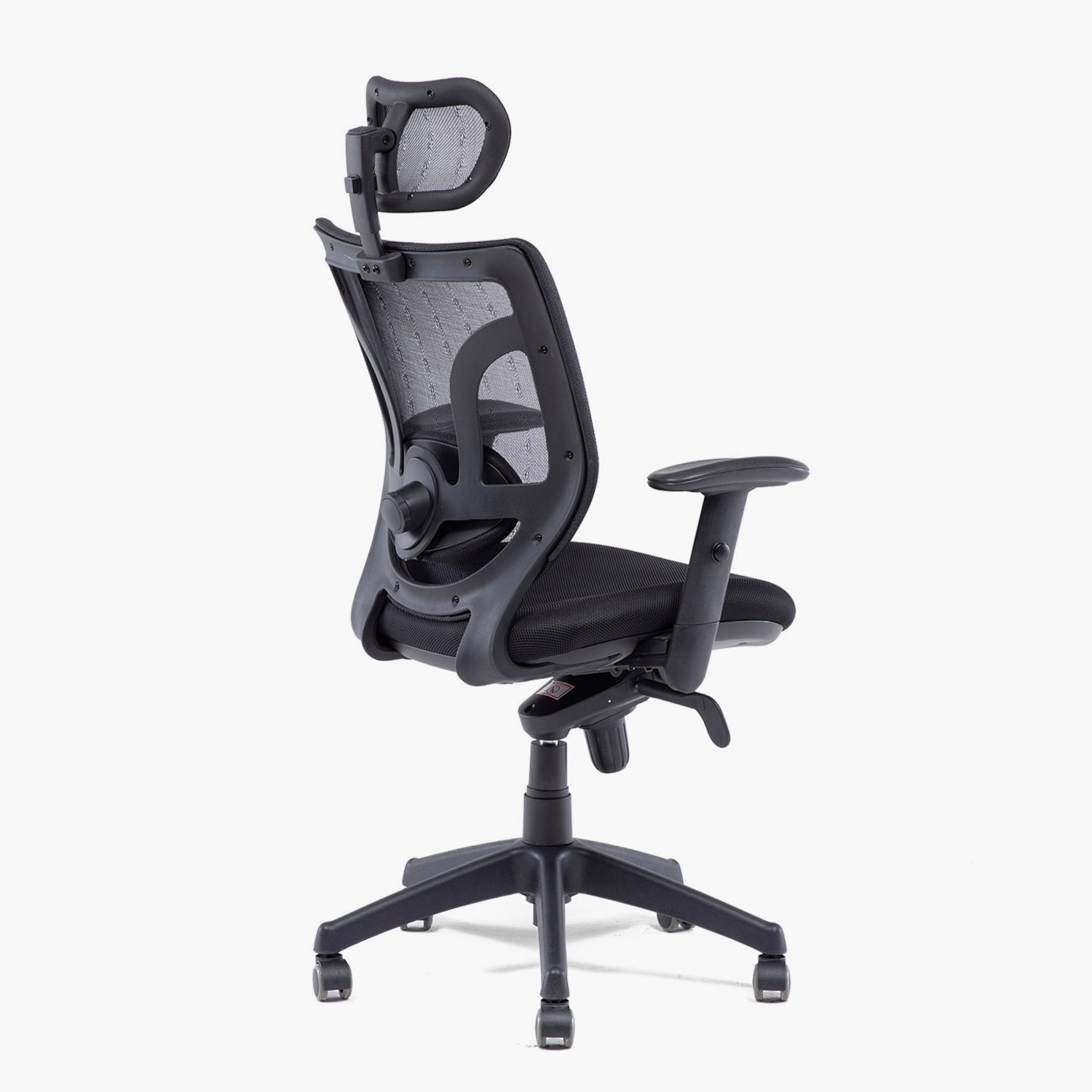 Silla Oficina Black Base Nylon c/cabecero Negro