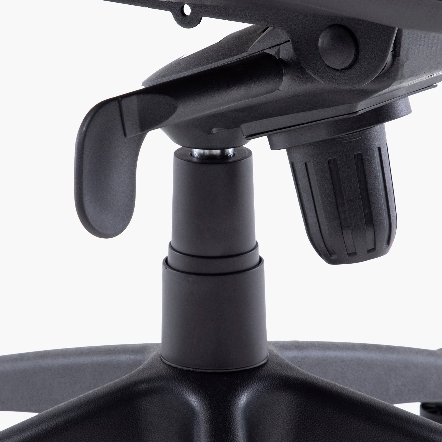 Silla Oficina Black Base Nylon c/cabecero Negro